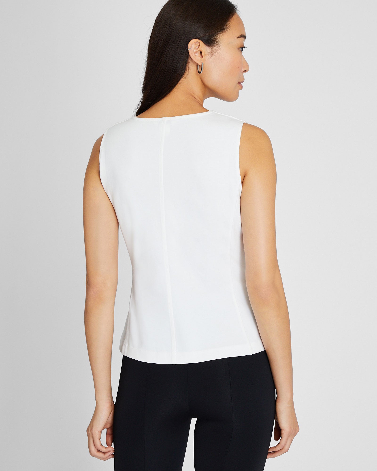 CLUB MONACO - Haut cache-cœur sans manches - Blanc