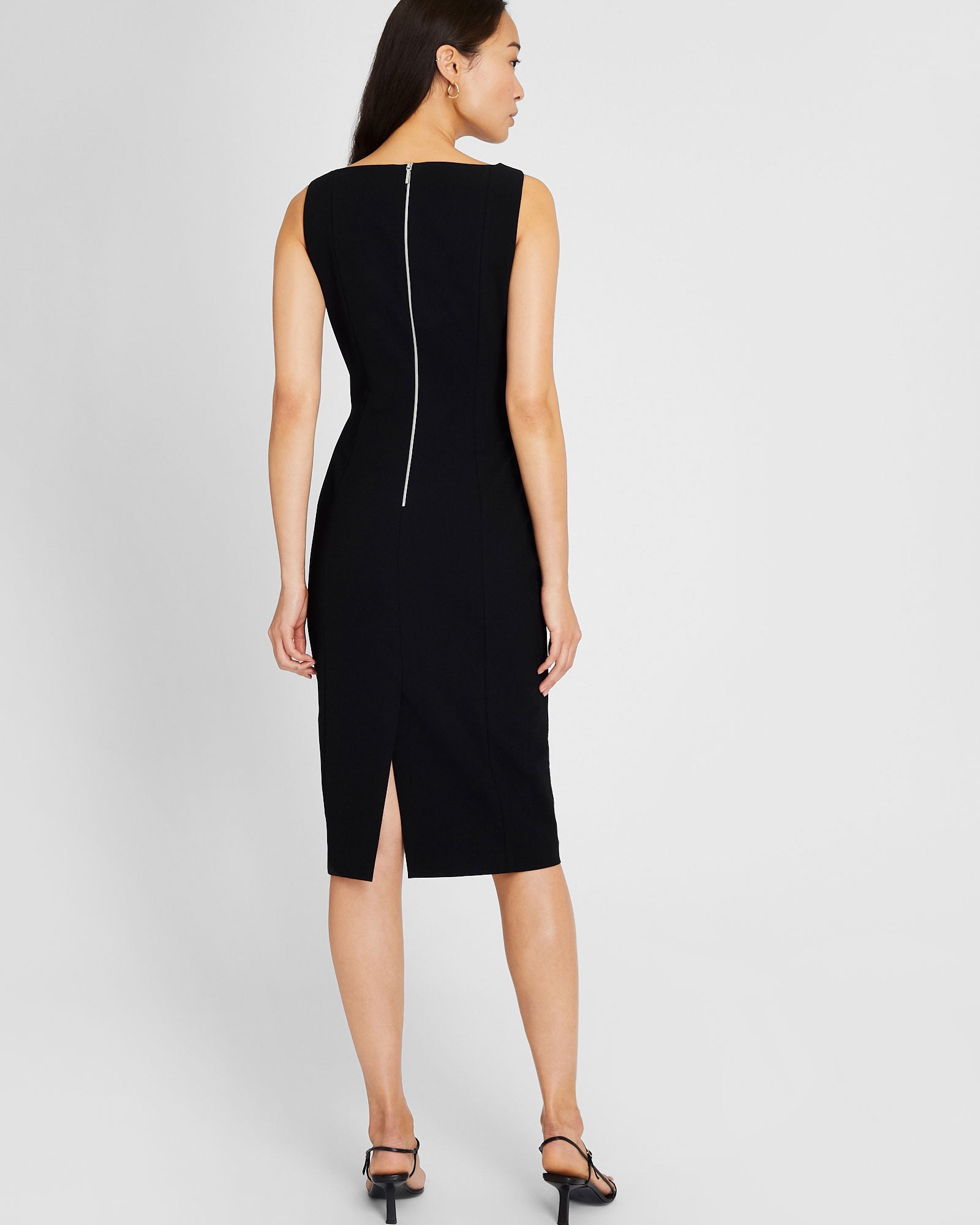 CLUB MONACO - Sleek Fitted Dress - Black