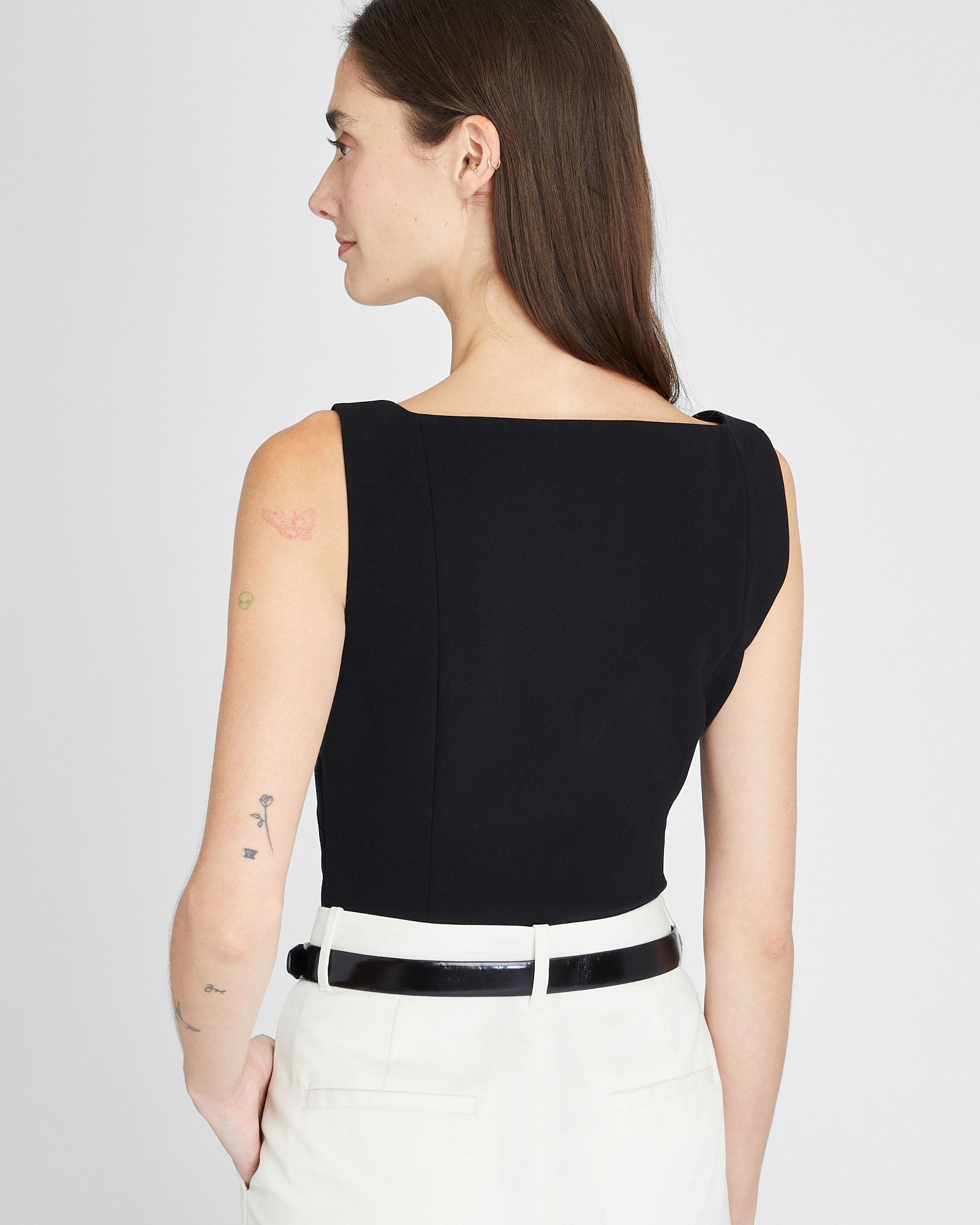 CLUB MONACO - Haut ajusté élégant - Noir