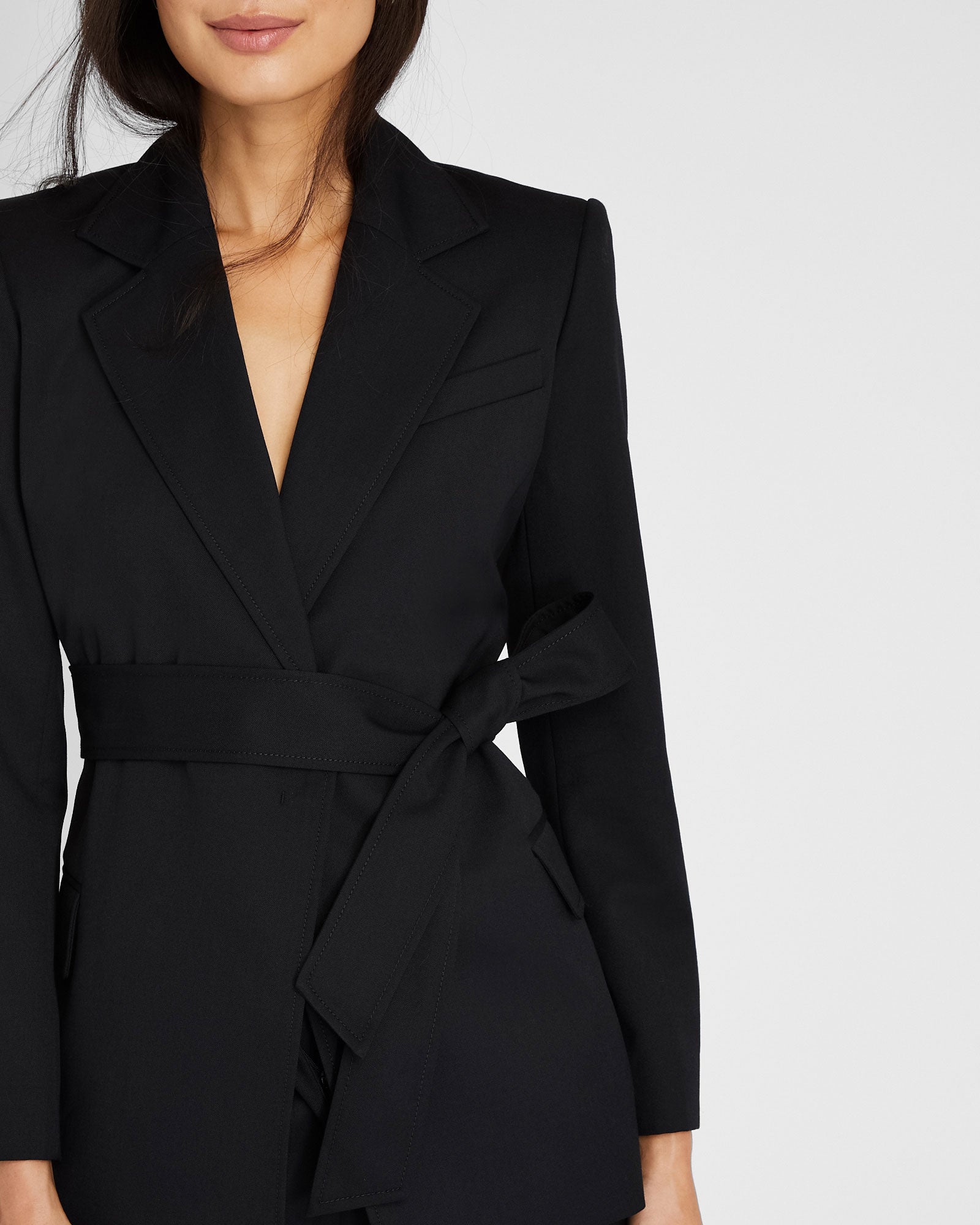 CLUB MONACO - Blazer noué à la taille - Noir