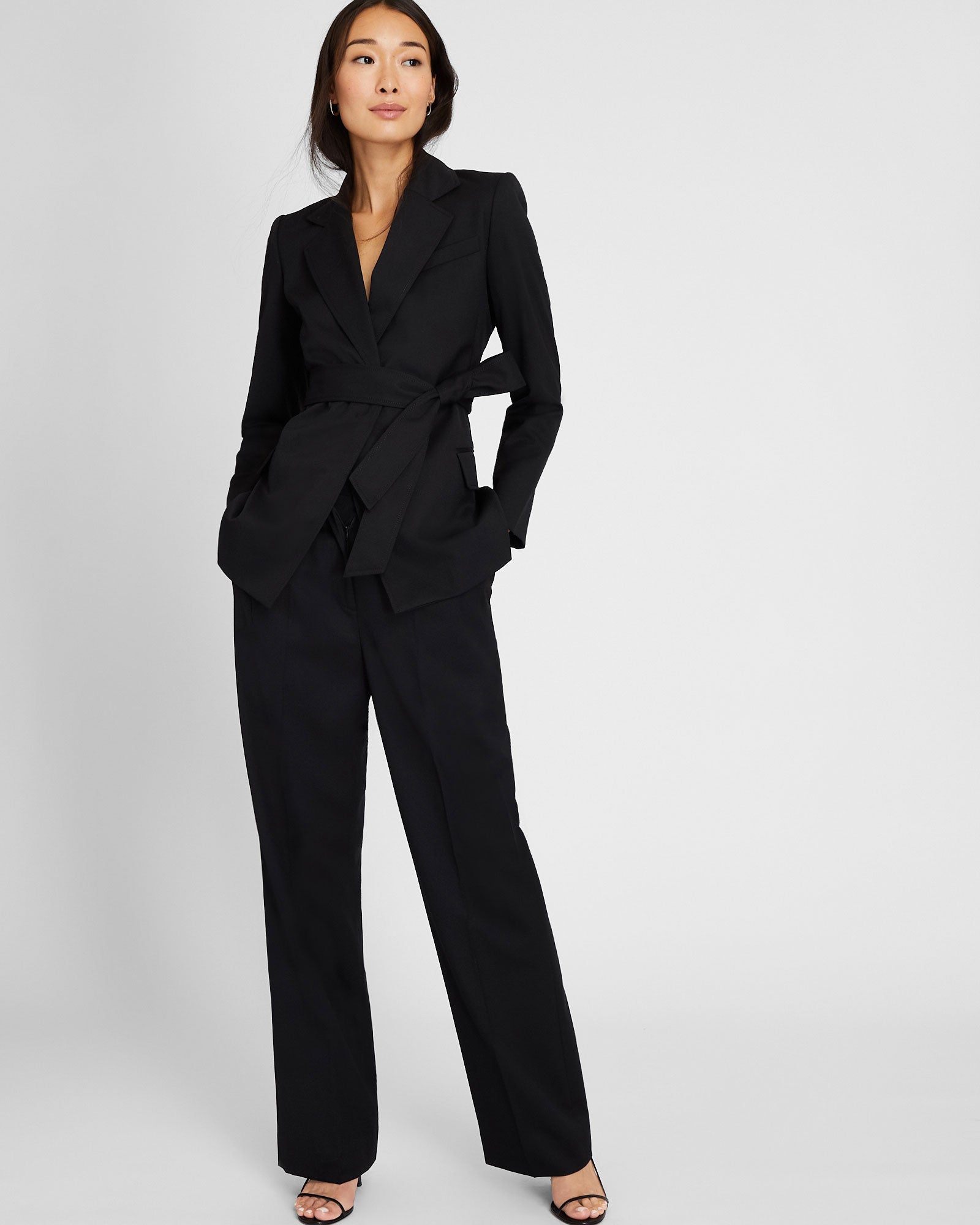 CLUB MONACO - Blazer noué à la taille - Noir