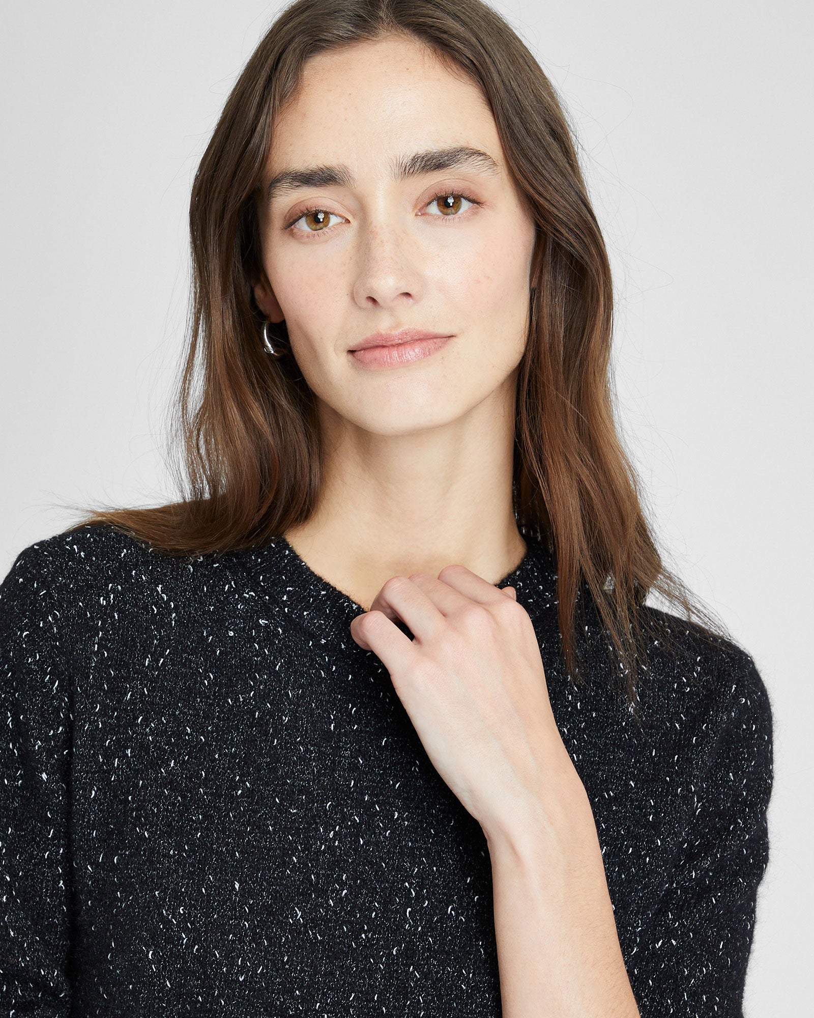 CLUB MONACO - Chandail brillant bouclé - Noir
