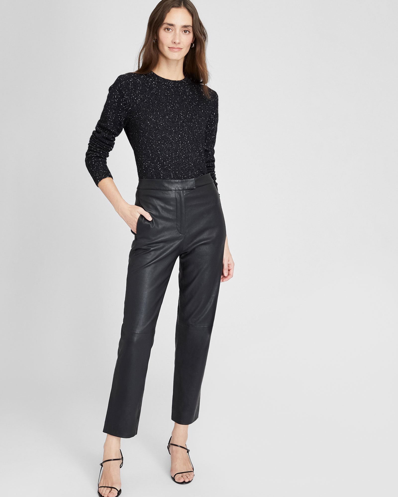 CLUB MONACO - Chandail brillant bouclé - Noir
