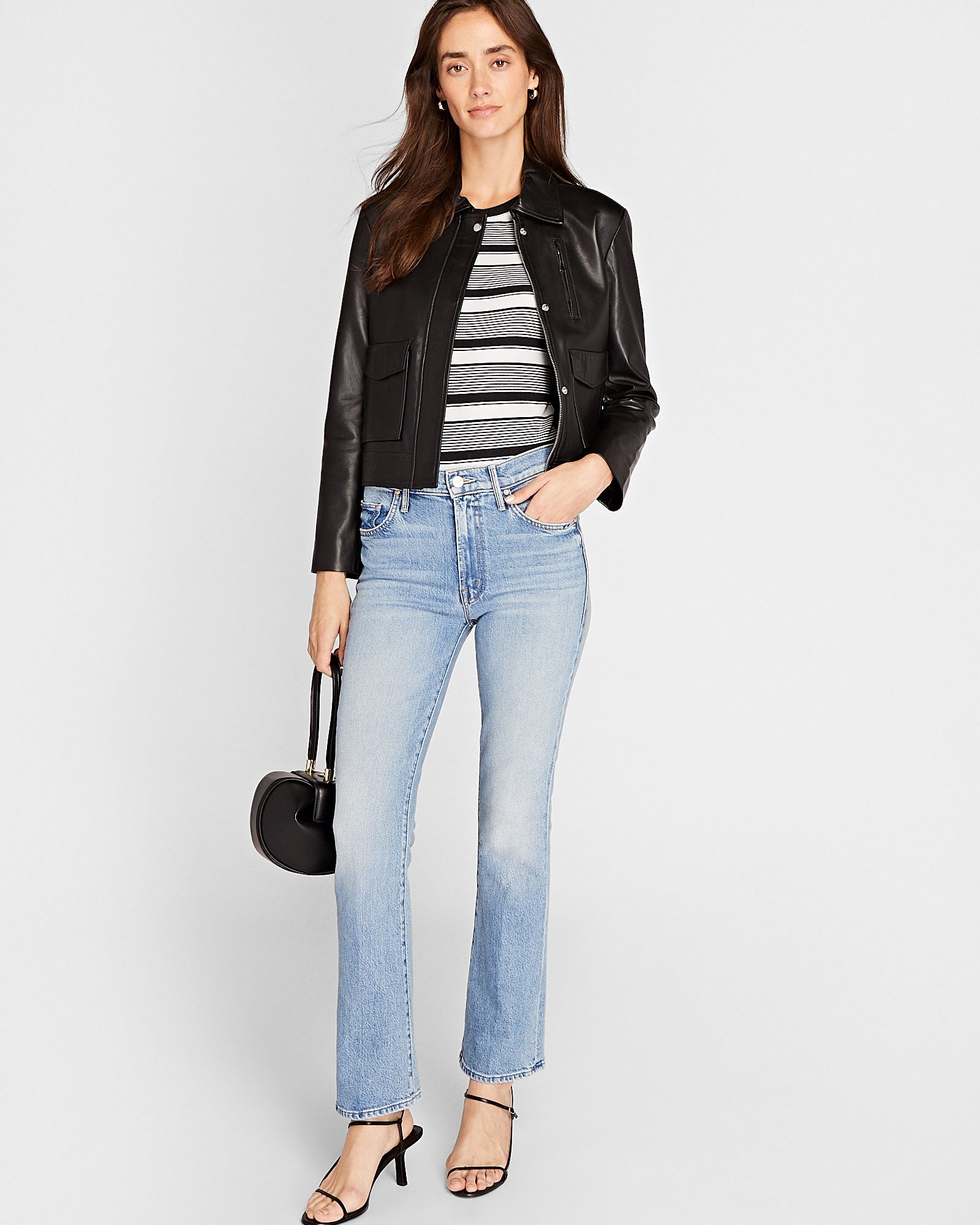 CLUB MONACO - T-shirt rayé Bowee - Mélange blax