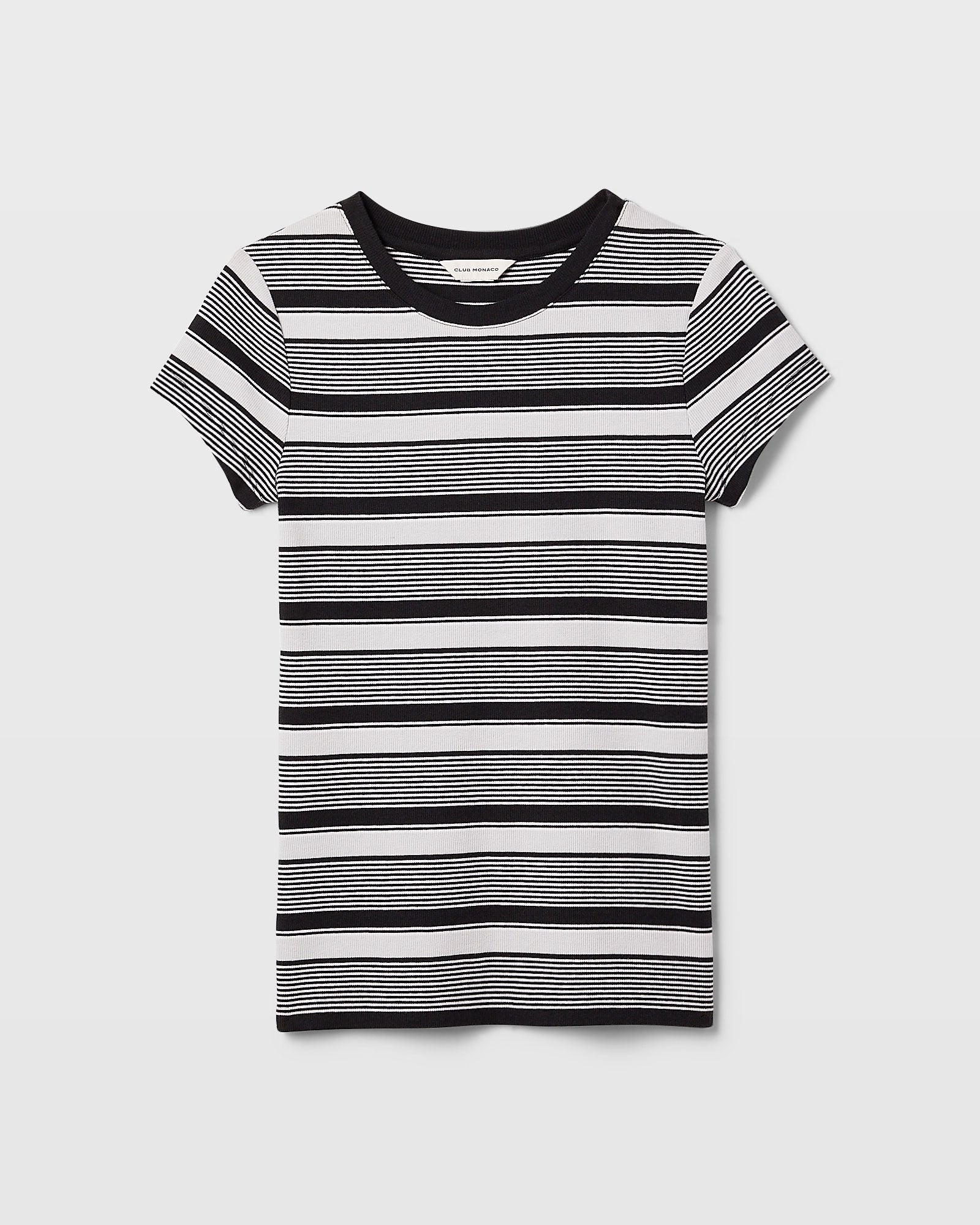 CLUB MONACO - T-shirt rayé Bowee - Mélange blax