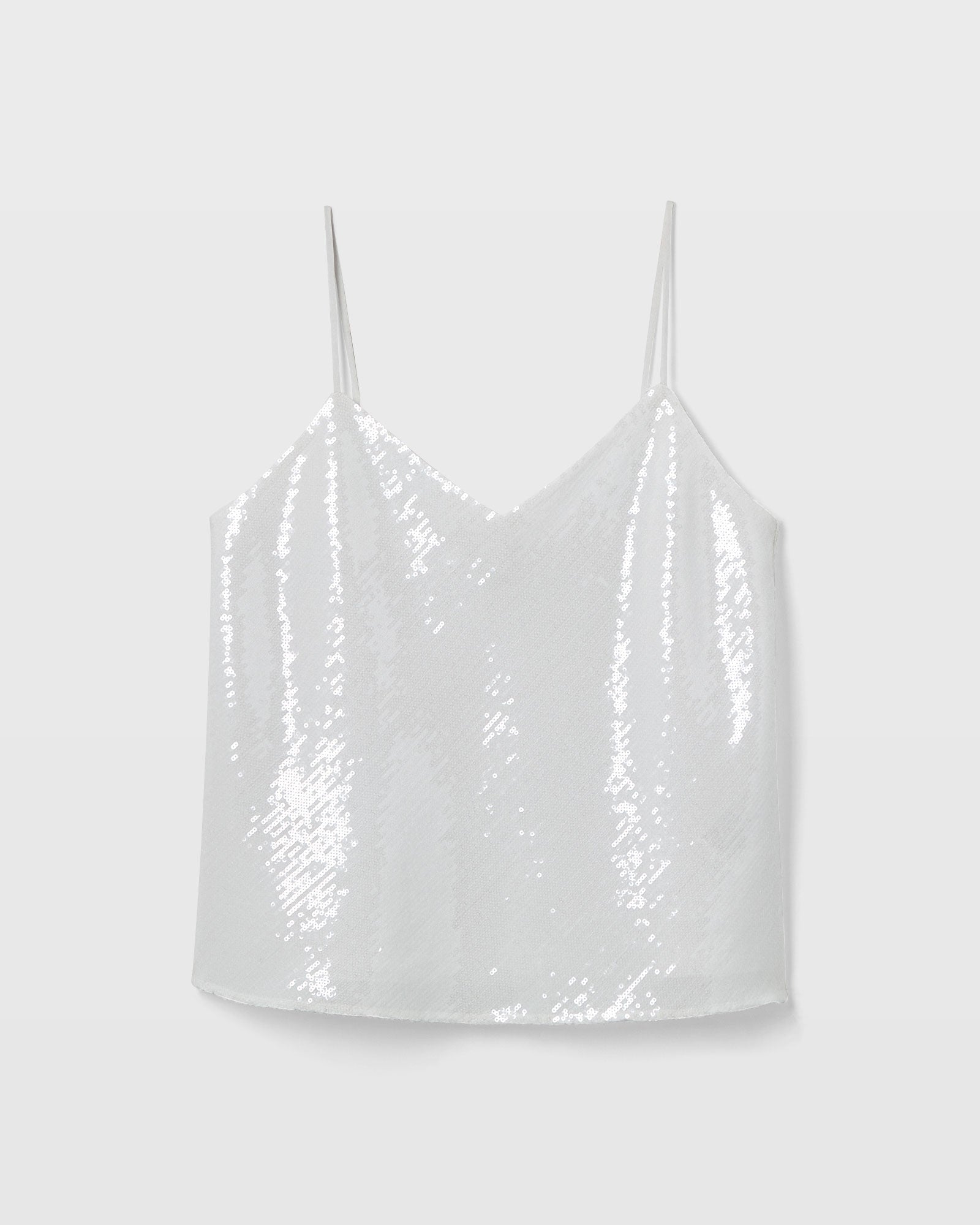 CLUB MONACO - Camisole Kora à paillettes - Blanc