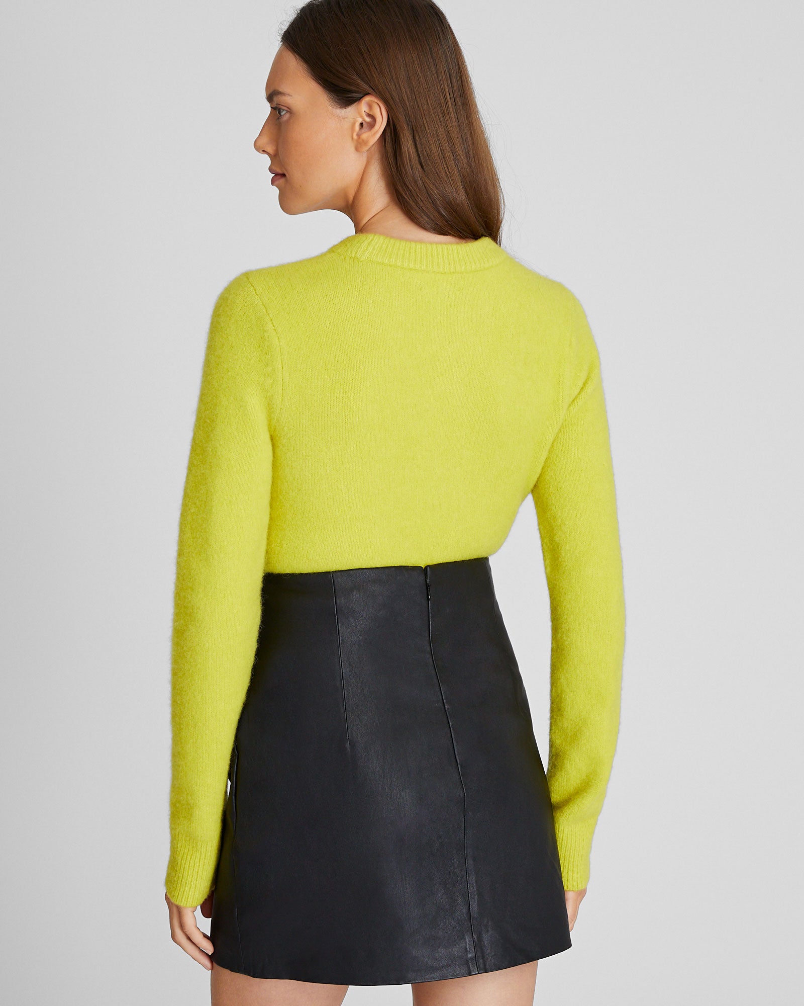 CLUB MONACO - Bouclé Crewneck Sweater - Yellow
