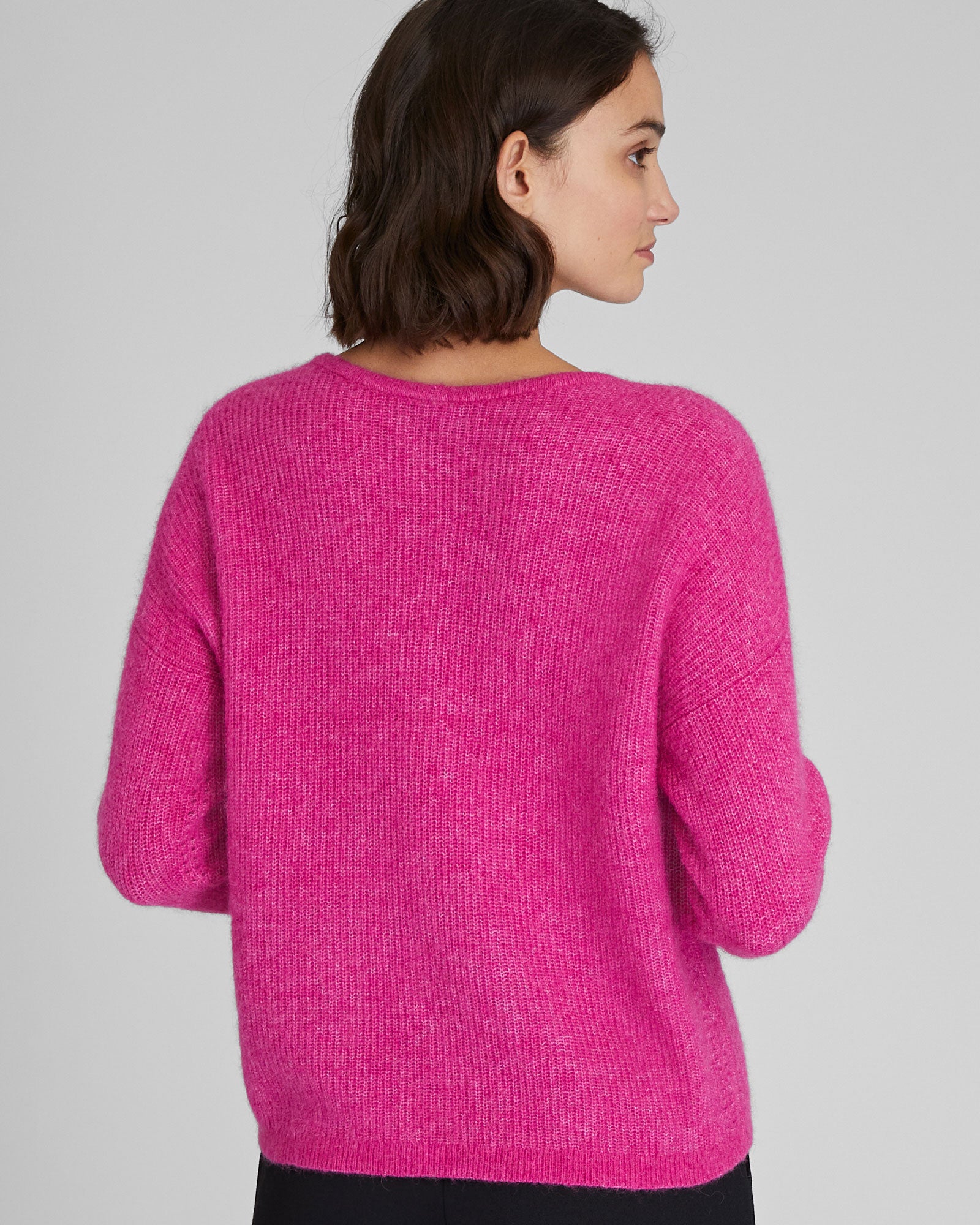 CLUB MONACO - Cardigan réversible à encolure en V - Rose vif