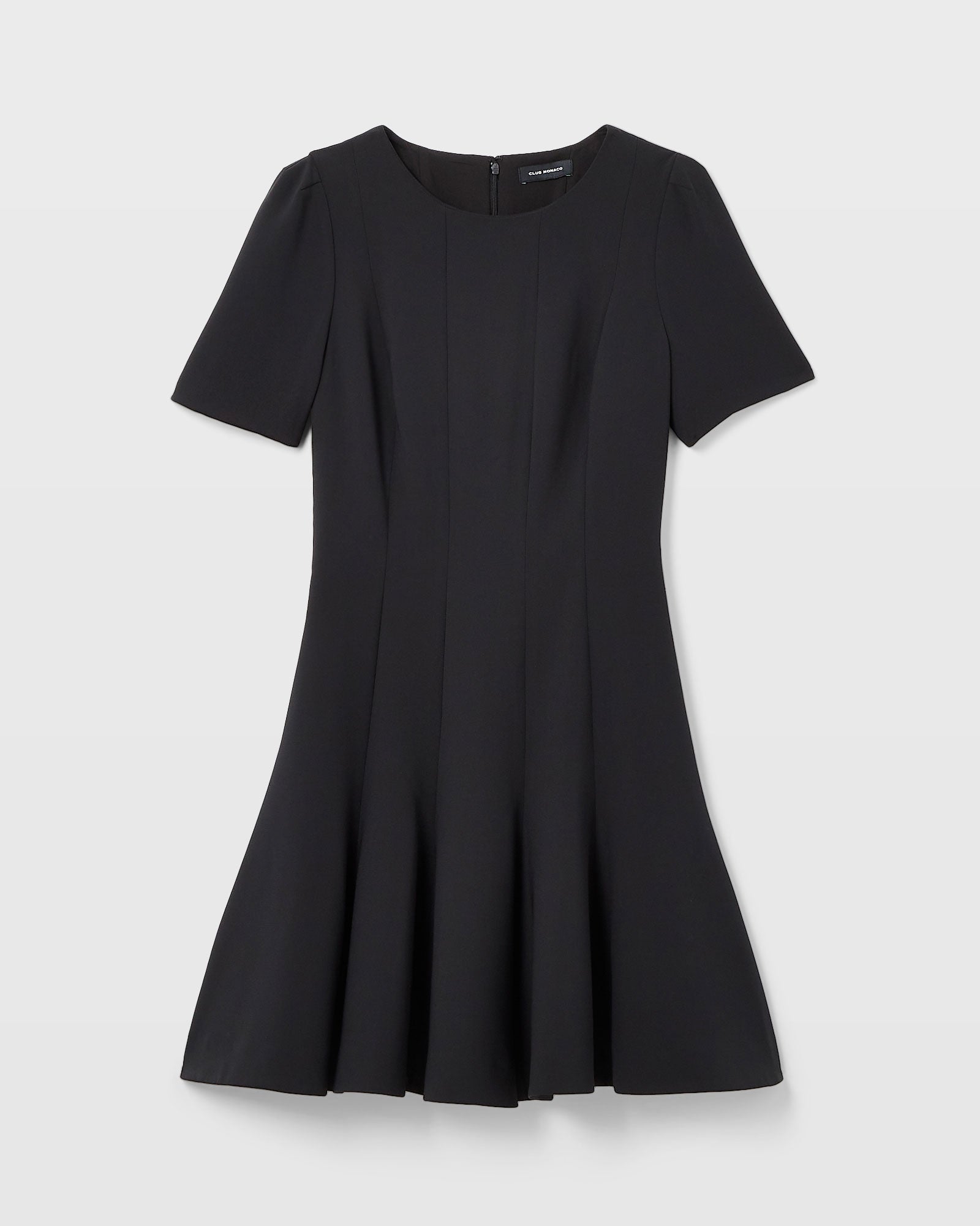 CLUB MONACO - Short Fit & Flare Dress - Black