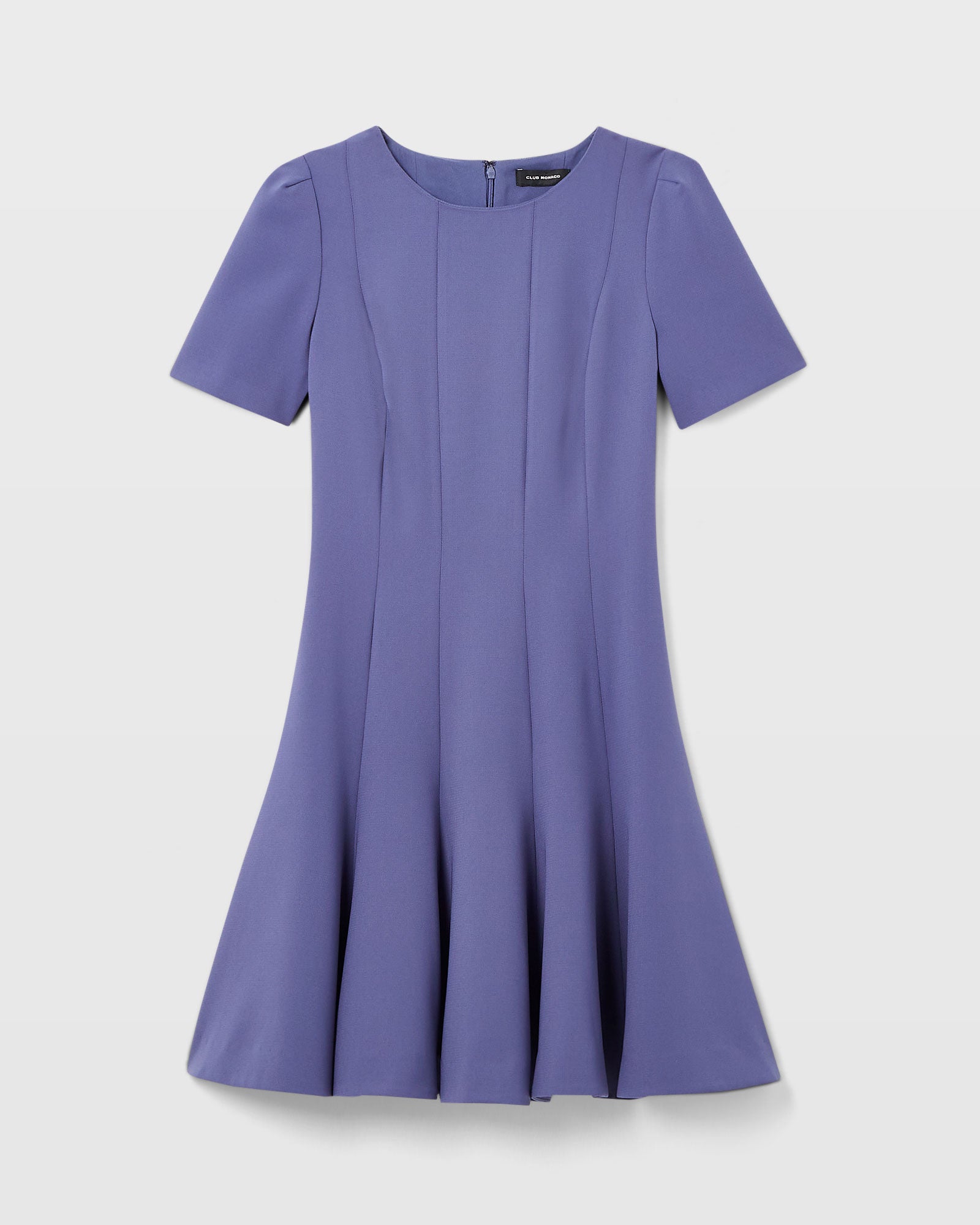 CLUB MONACO - Robe courte ajustée et évasée - Bleu