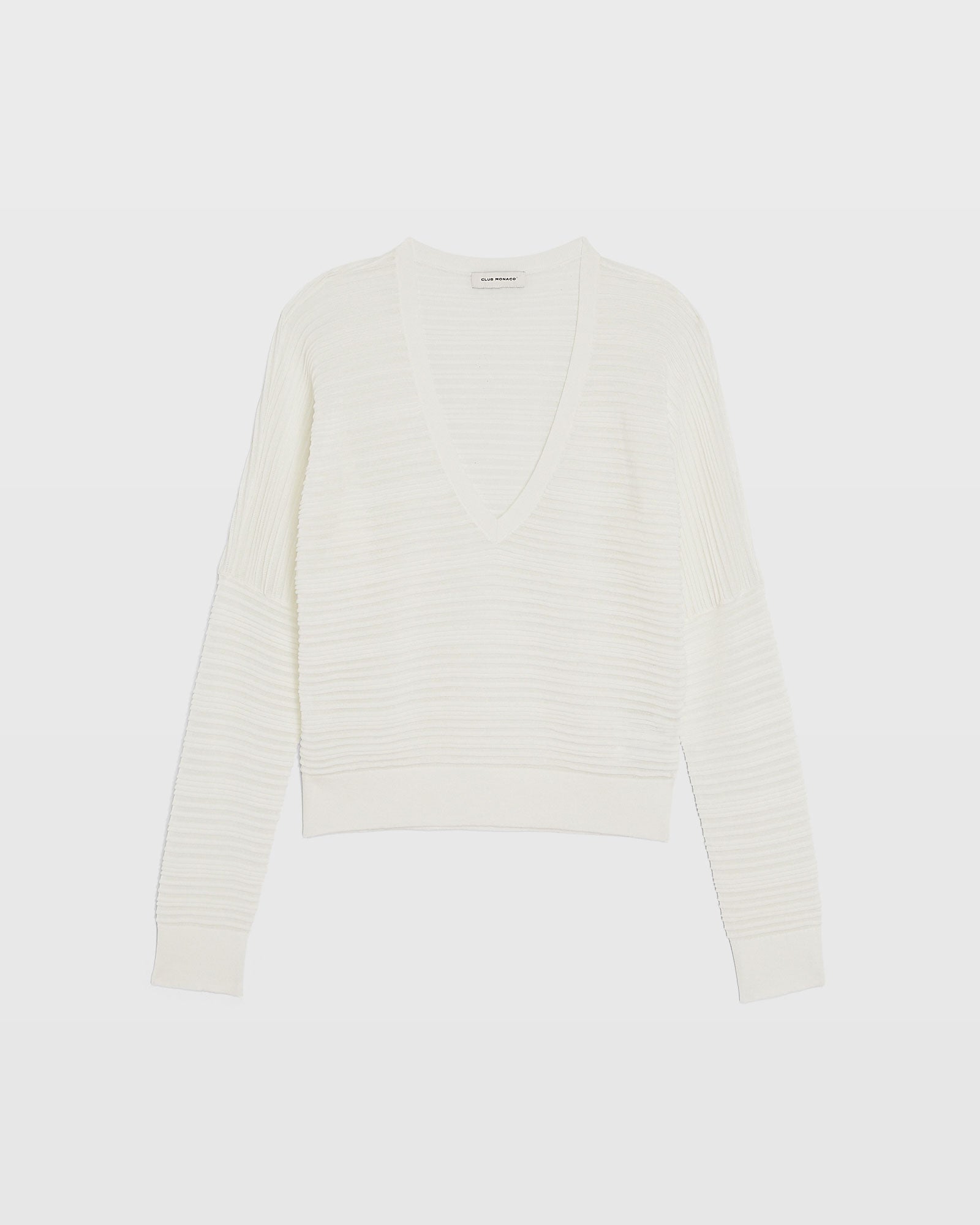 CLUB MONACO - Chandail Ottoman volumineux - Blanc