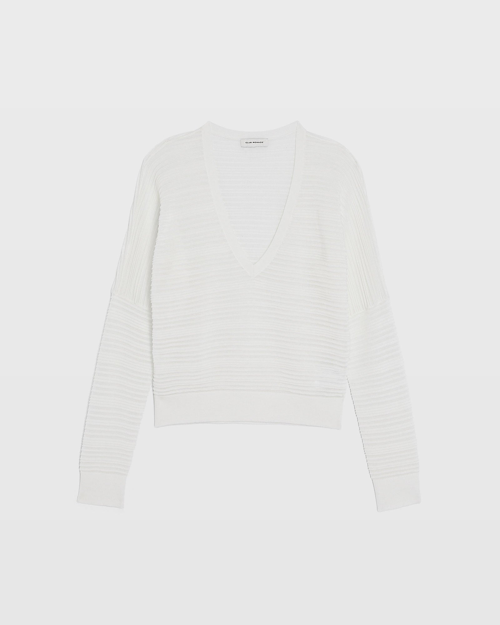 CLUB MONACO - Chandail Ottoman volumineux - Blanc