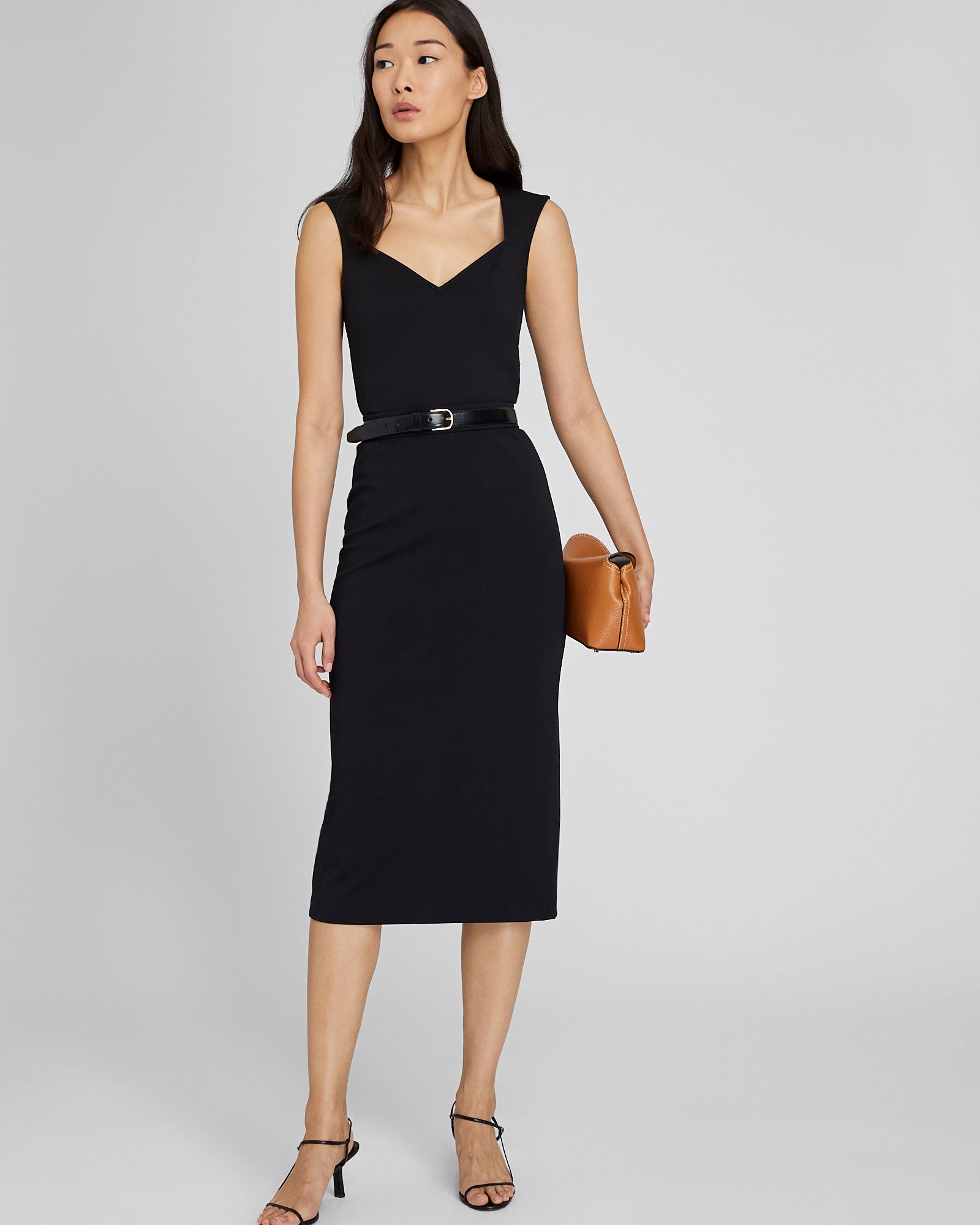 CLUB MONACO - Haut sculpté en tricot - Noir