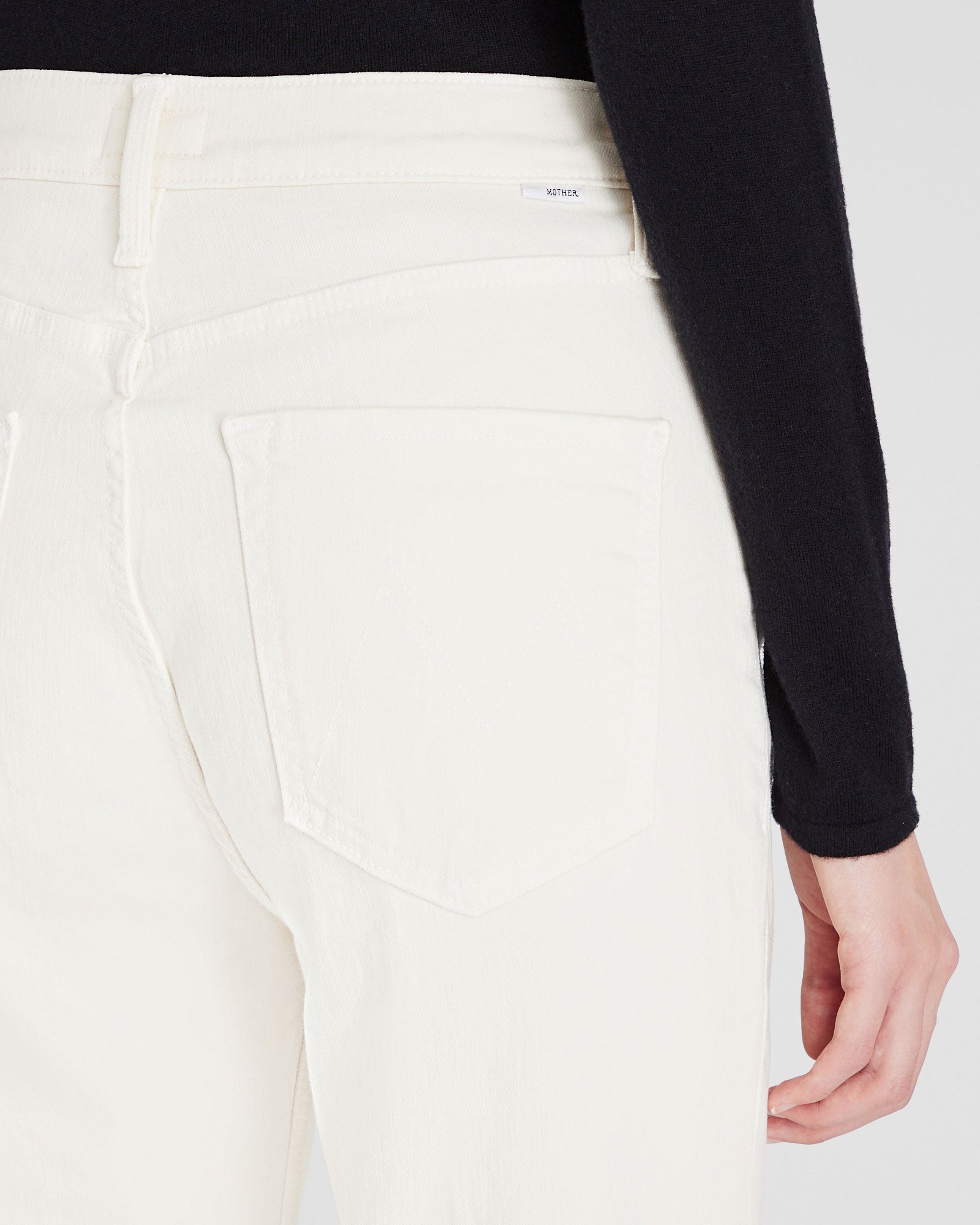 CLUB MONACO - MOTHER The Tripper Ankle Fray Jeans - Light Denim