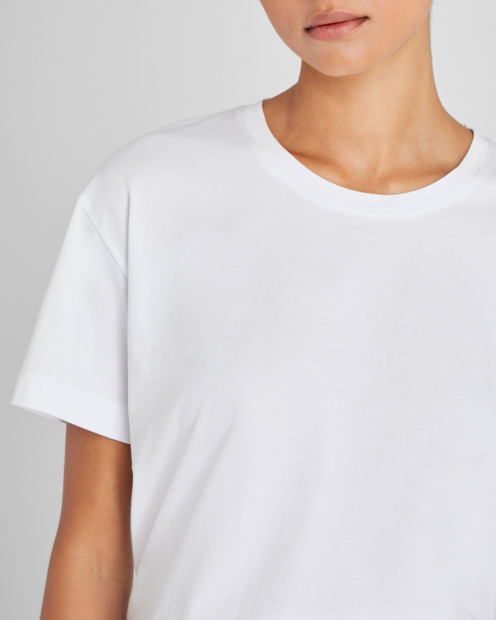 CLUB MONACO - Boxy Pima Tee - White