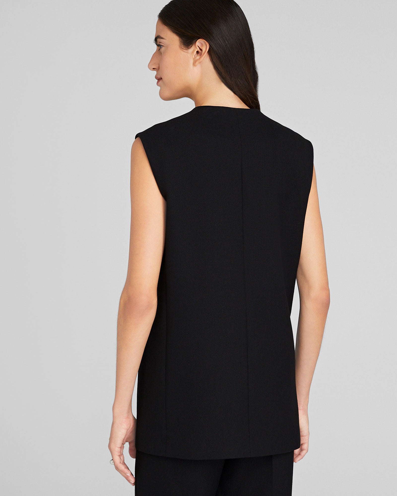 CLUB MONACO - Gilet long décontracté - Noir