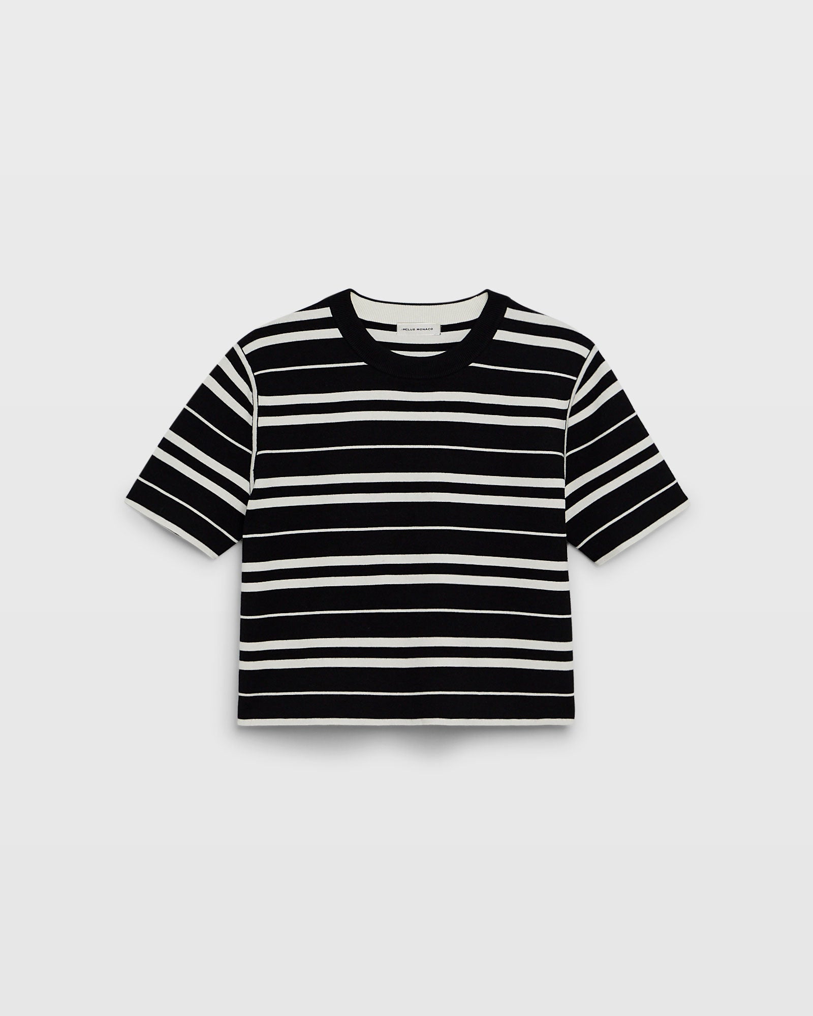 CLUB MONACO - Doubleface Tee - Black