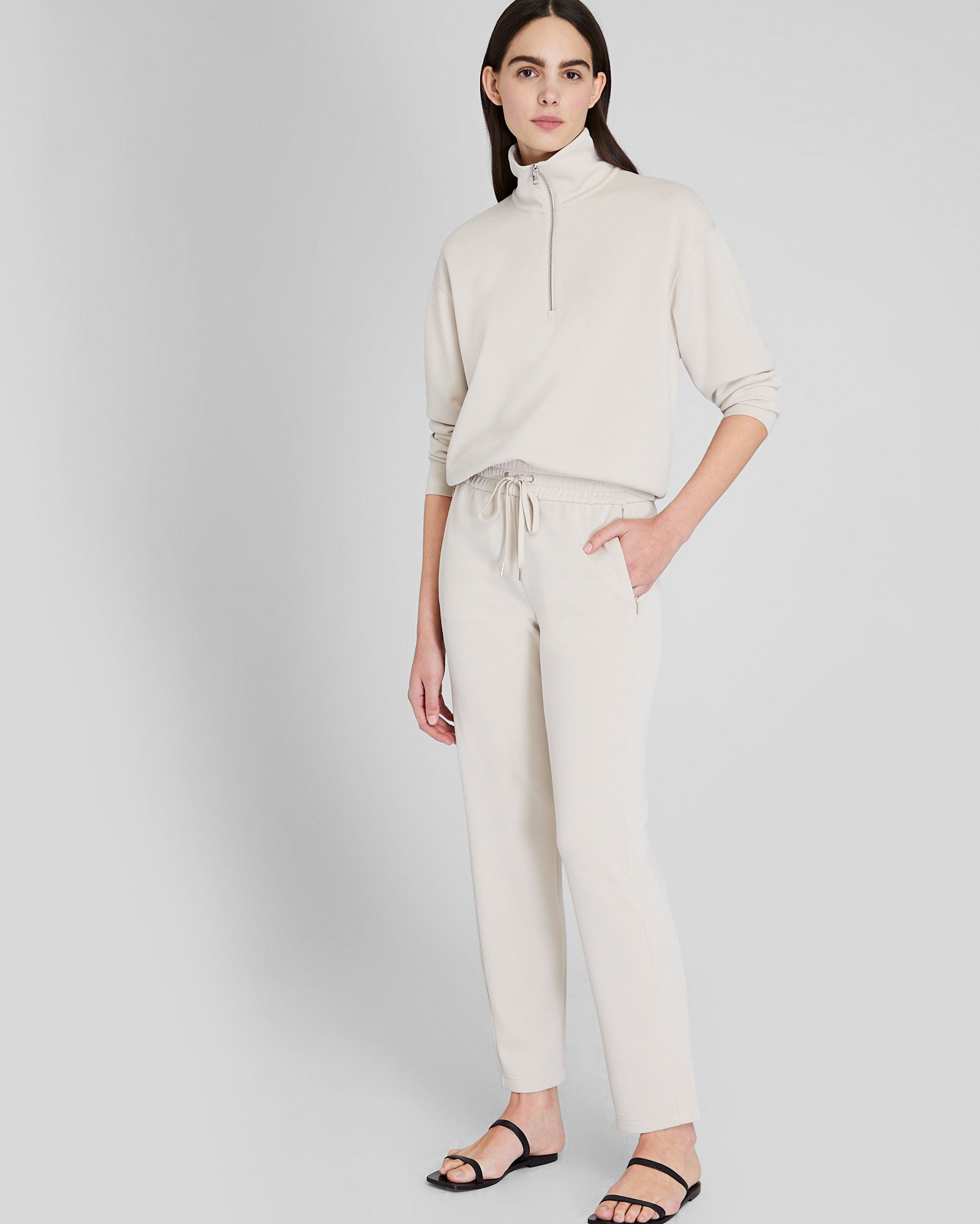 CLUB MONACO - Sandwash Scuba Sweatpant - Off White