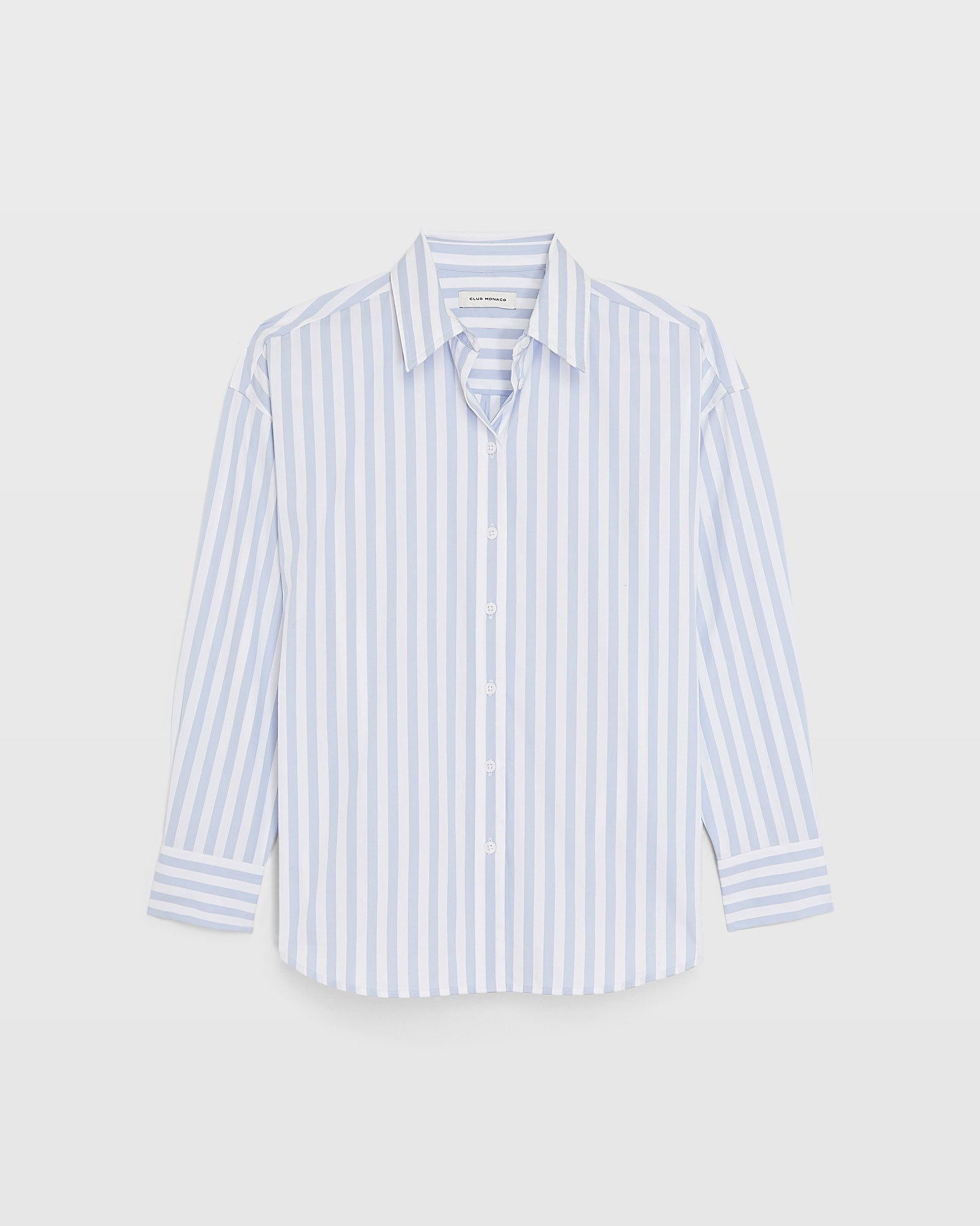 CLUB MONACO - Chemise classique à rayures - Rayures bleues/blanches