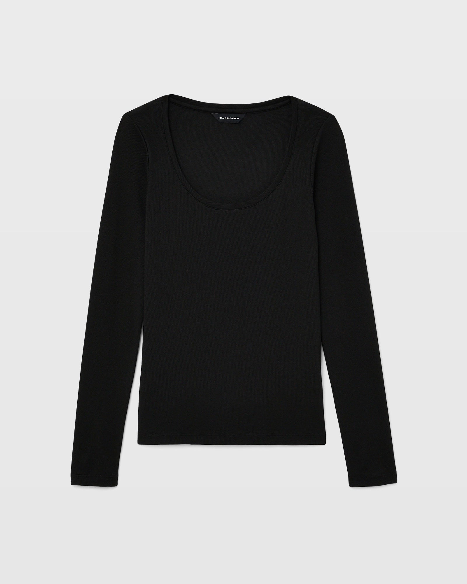 CLUB MONACO - Haut Carolena à encolure dégagée - Noir