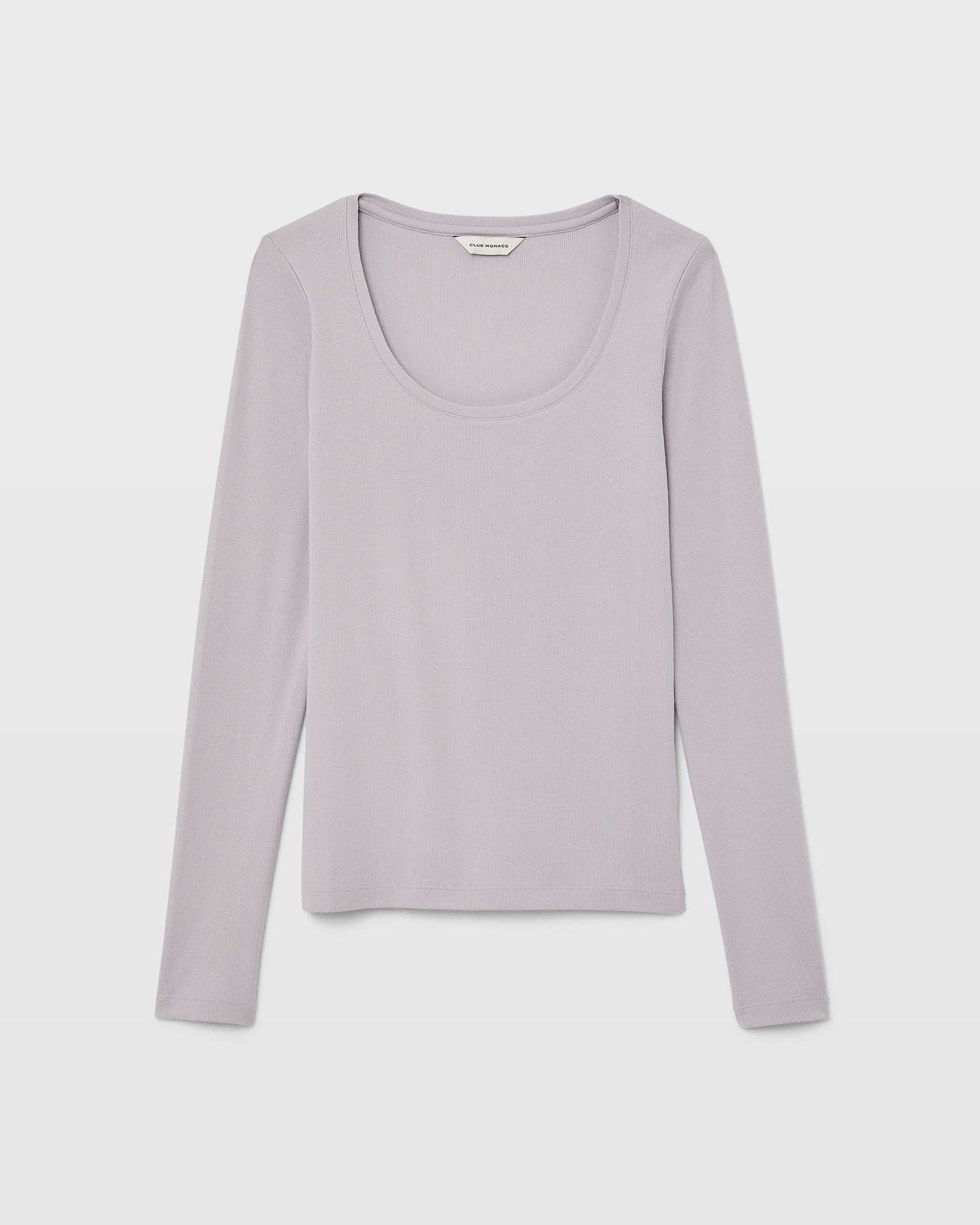 CLUB MONACO - Carolena Scoop Neck Top - Sweet Lilac
