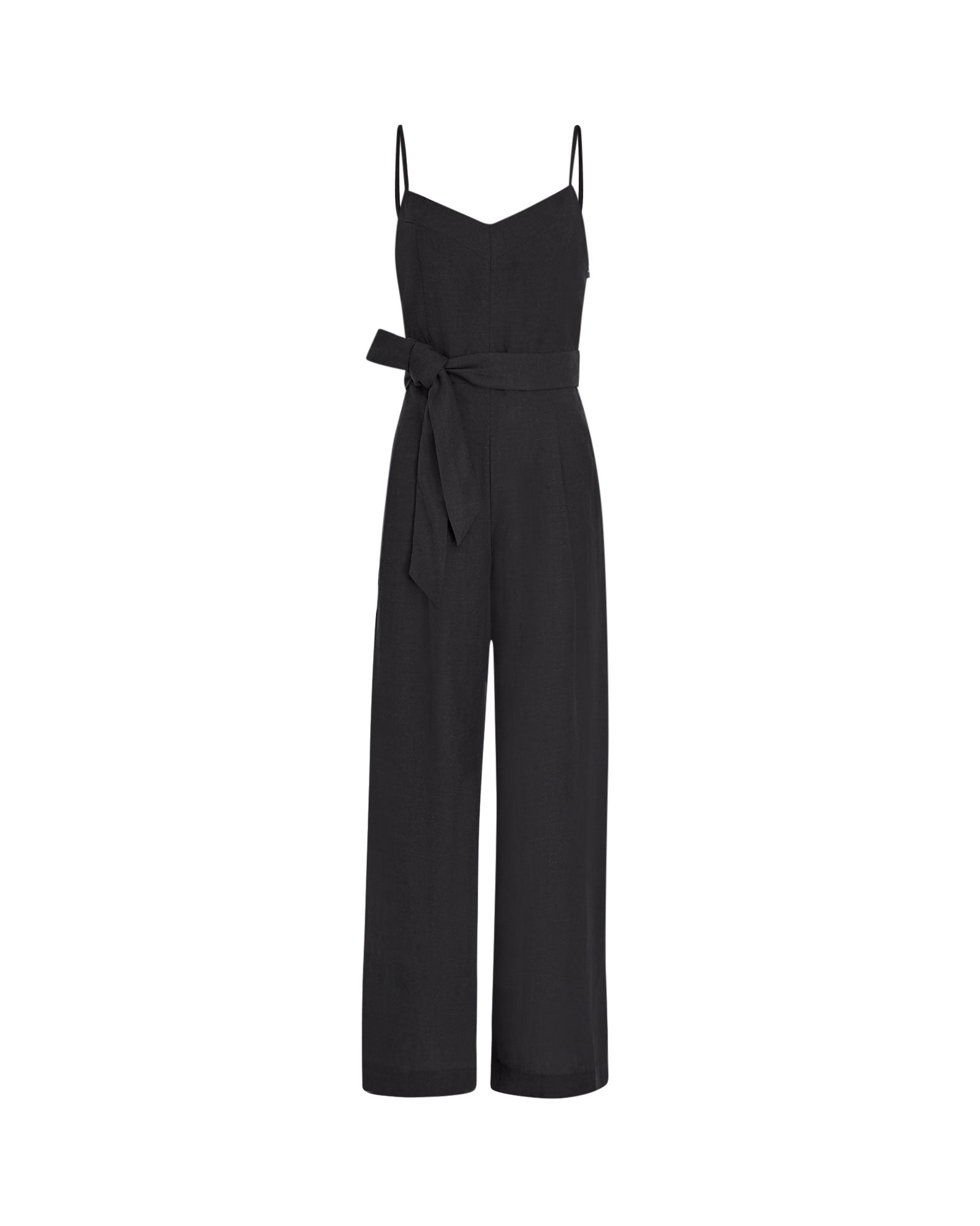 CLUB MONACO - Linen Blend Jumpsuit - Black