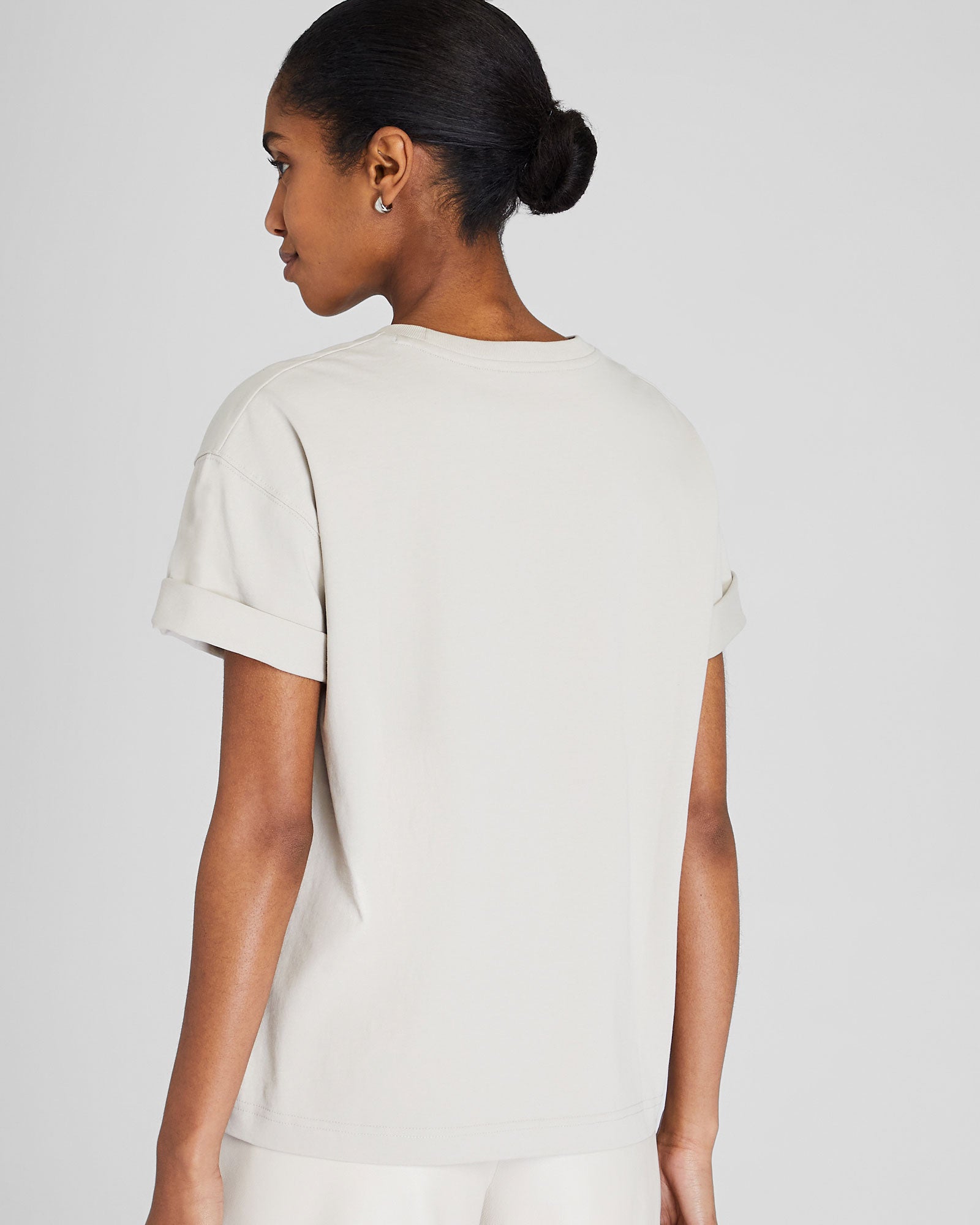 CLUB MONACO - Structured Tee - Light Beige