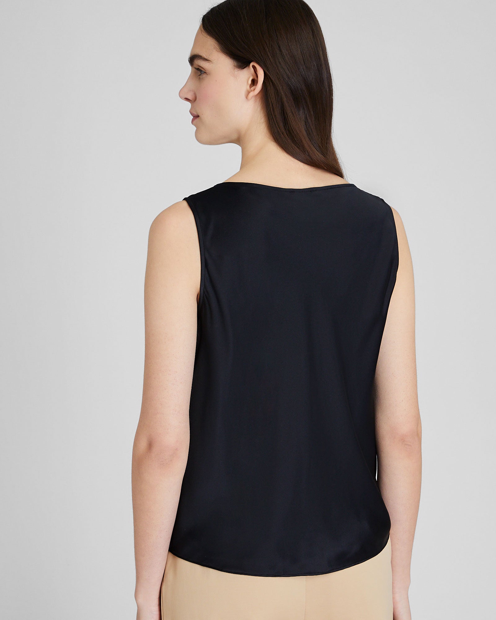 CLUB MONACO - Chemise en soie charmeuse - Noir