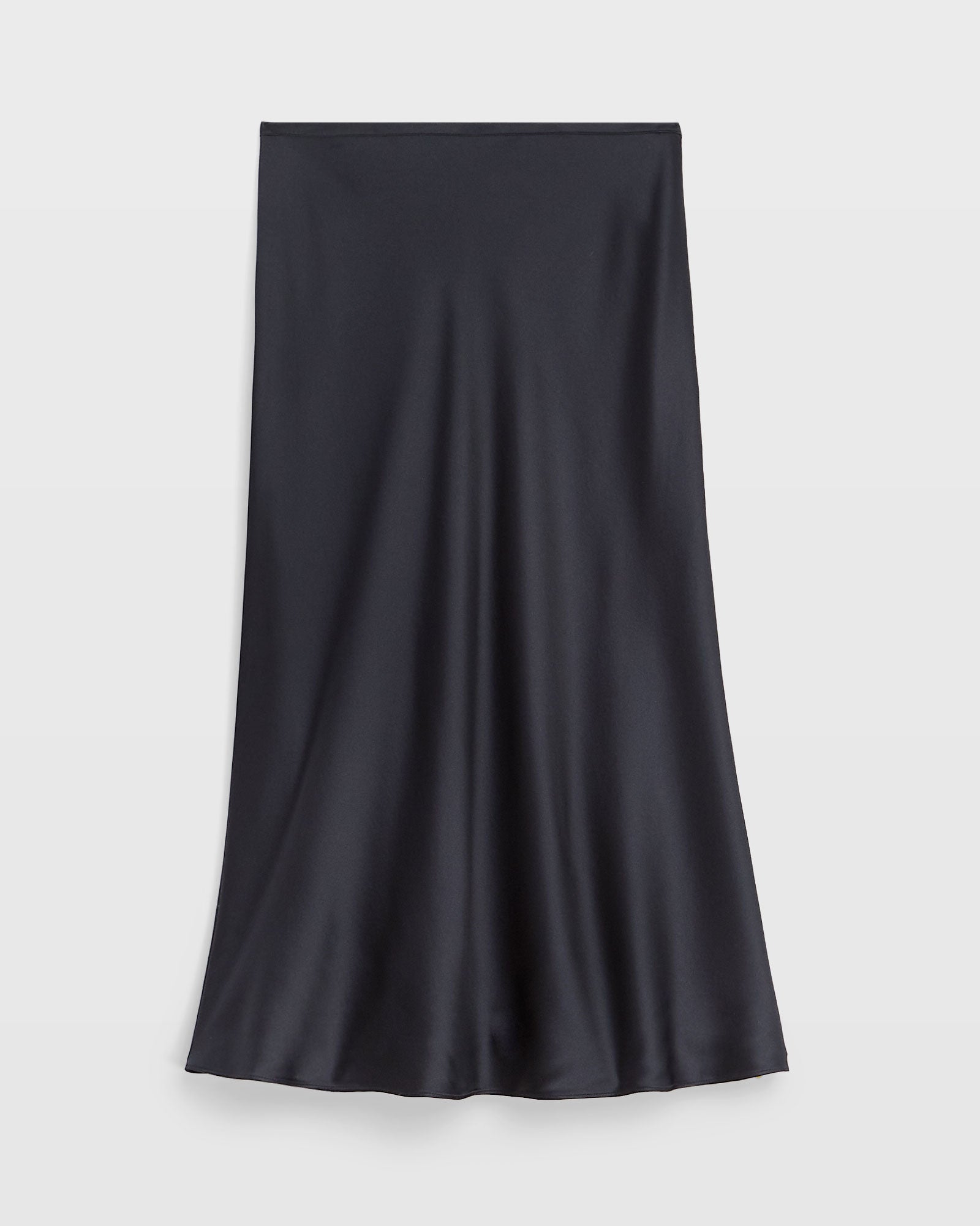 CLUB MONACO - Silk Charmeuse Midi Skirt - Black