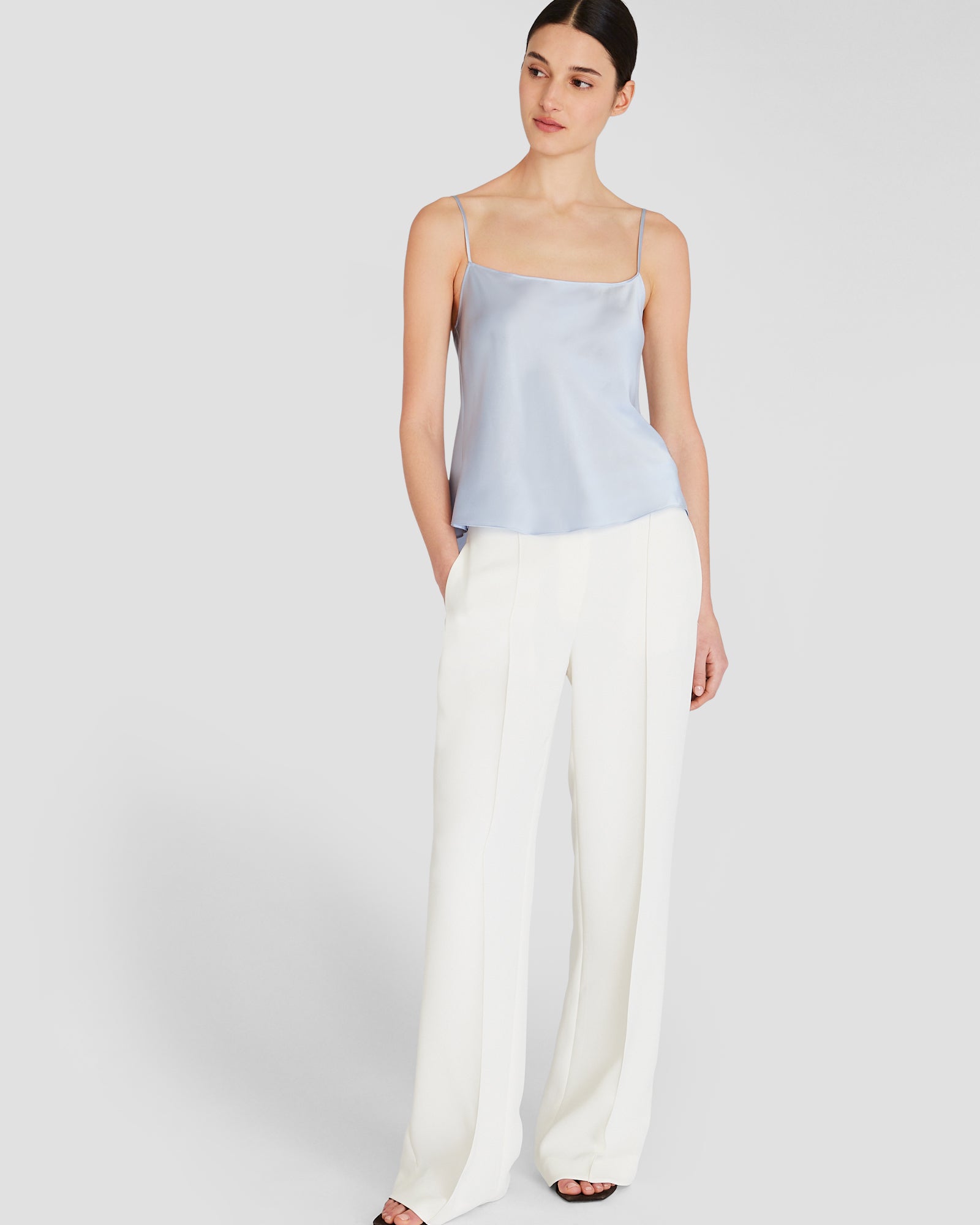 CLUB MONACO - Silk Charmeuse Cami - Port Blue