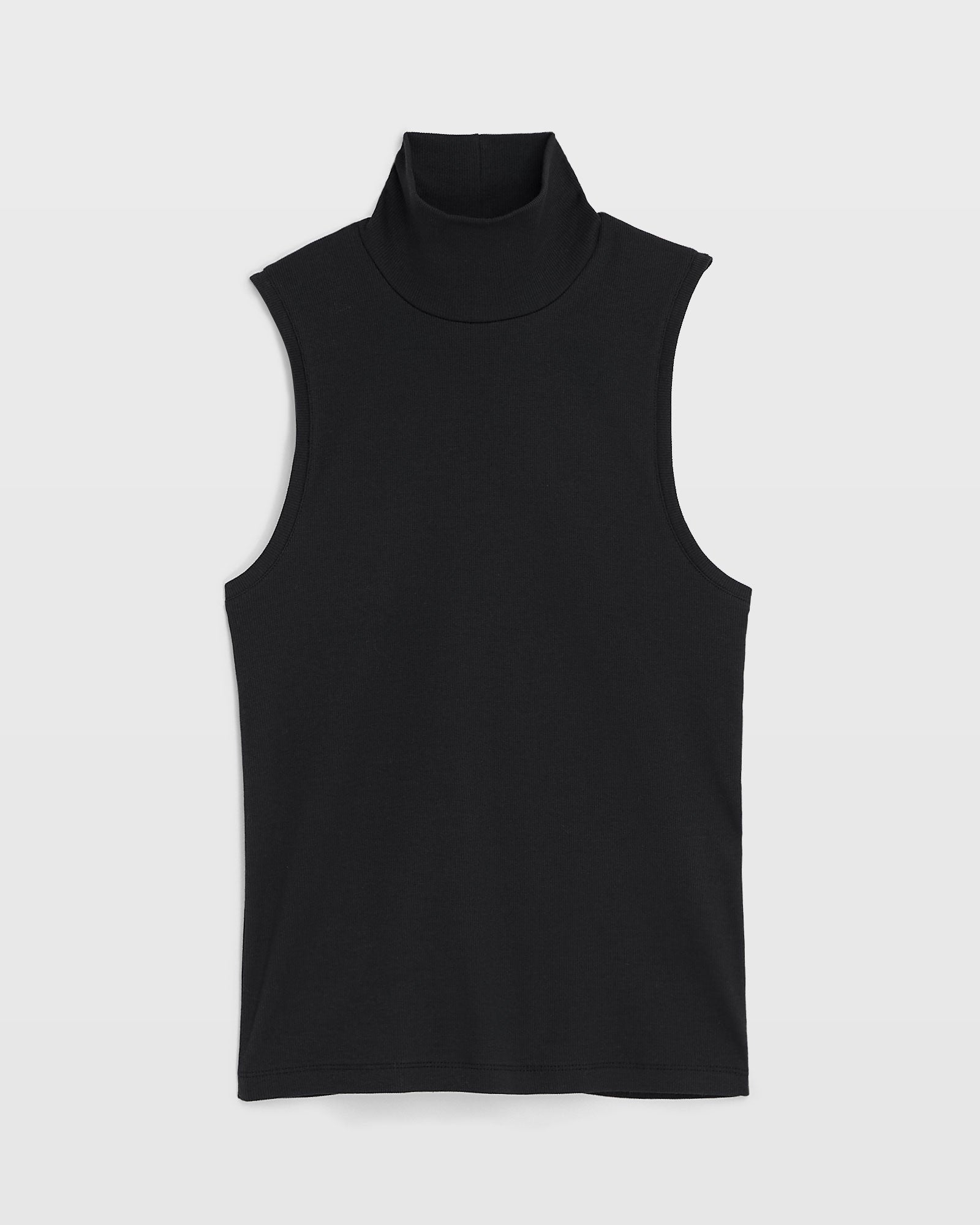 CLUB MONACO - Sleeveless Bowee Turtleneck - Black