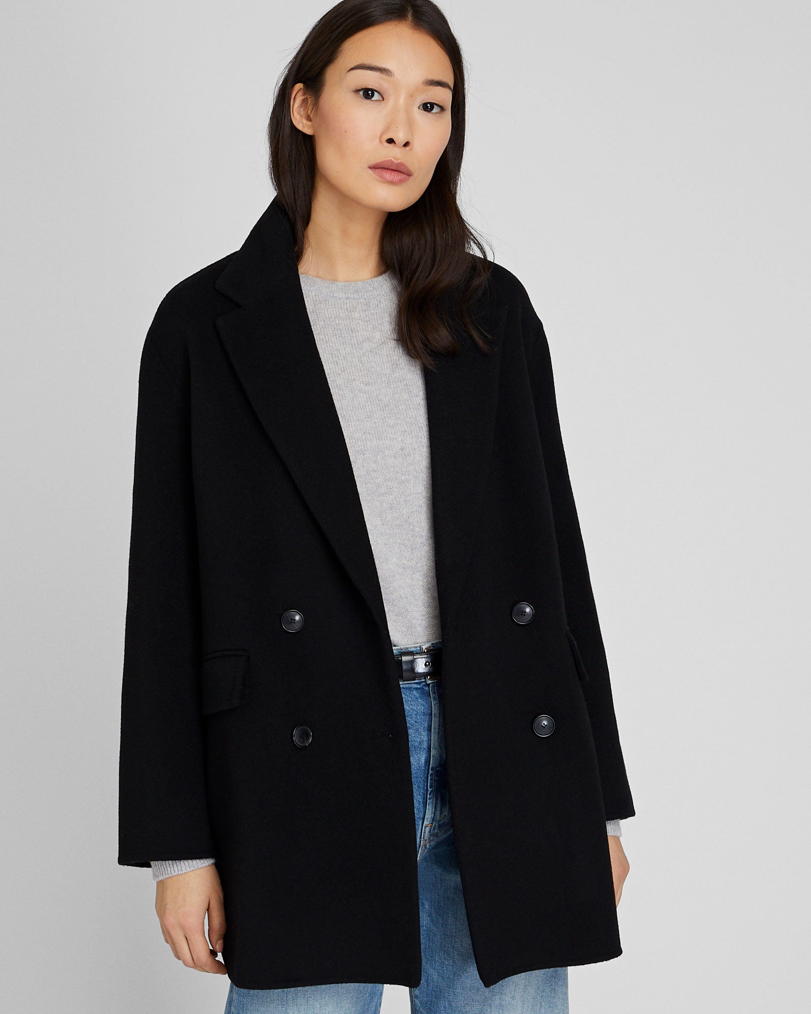 CLUB MONACO - Faith Midi Coat - Noir
