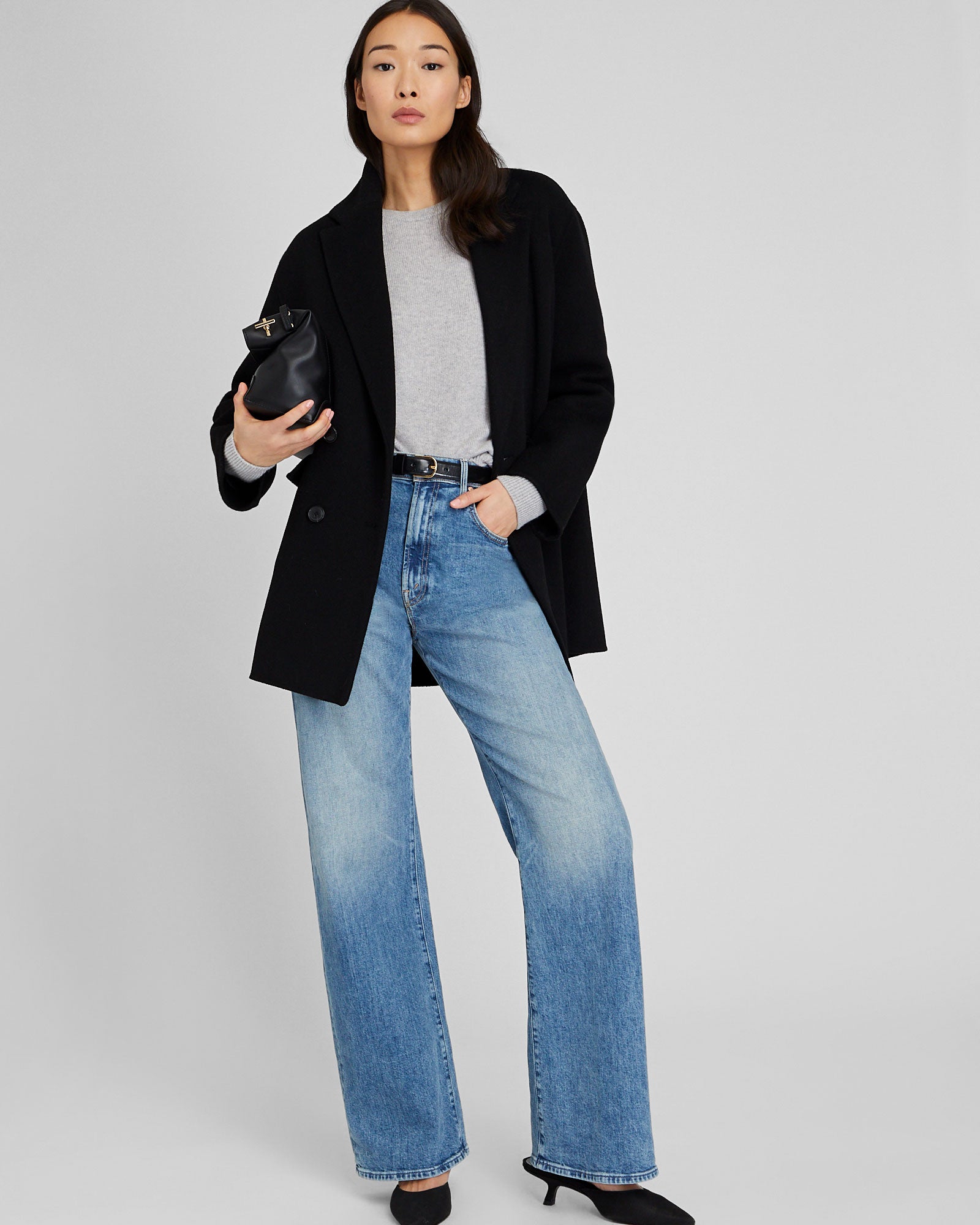 CLUB MONACO - Faith Midi Coat - Noir