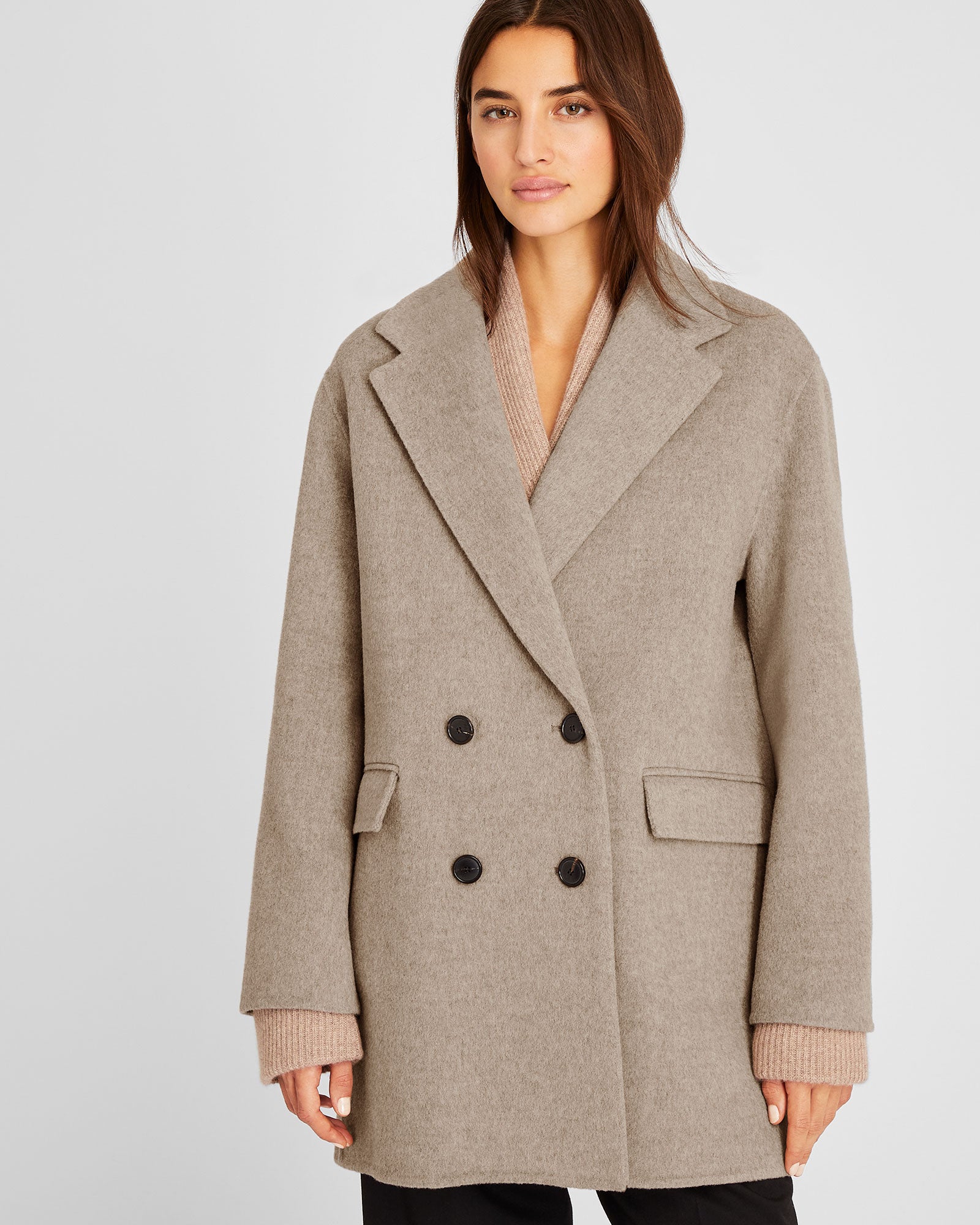 CLUB MONACO - Faith Midi Coat - Taupe