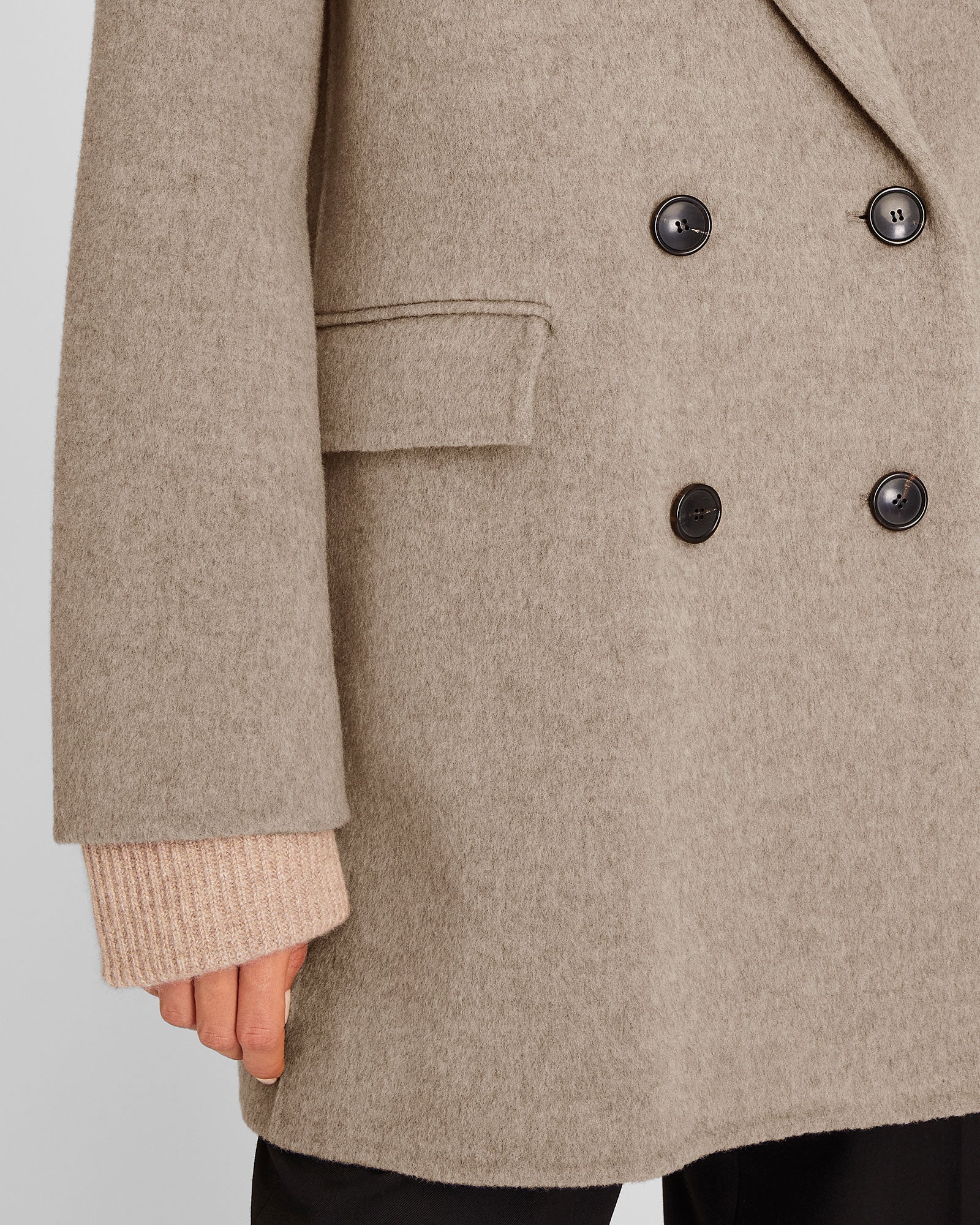 CLUB MONACO - Faith Midi Coat - Taupe