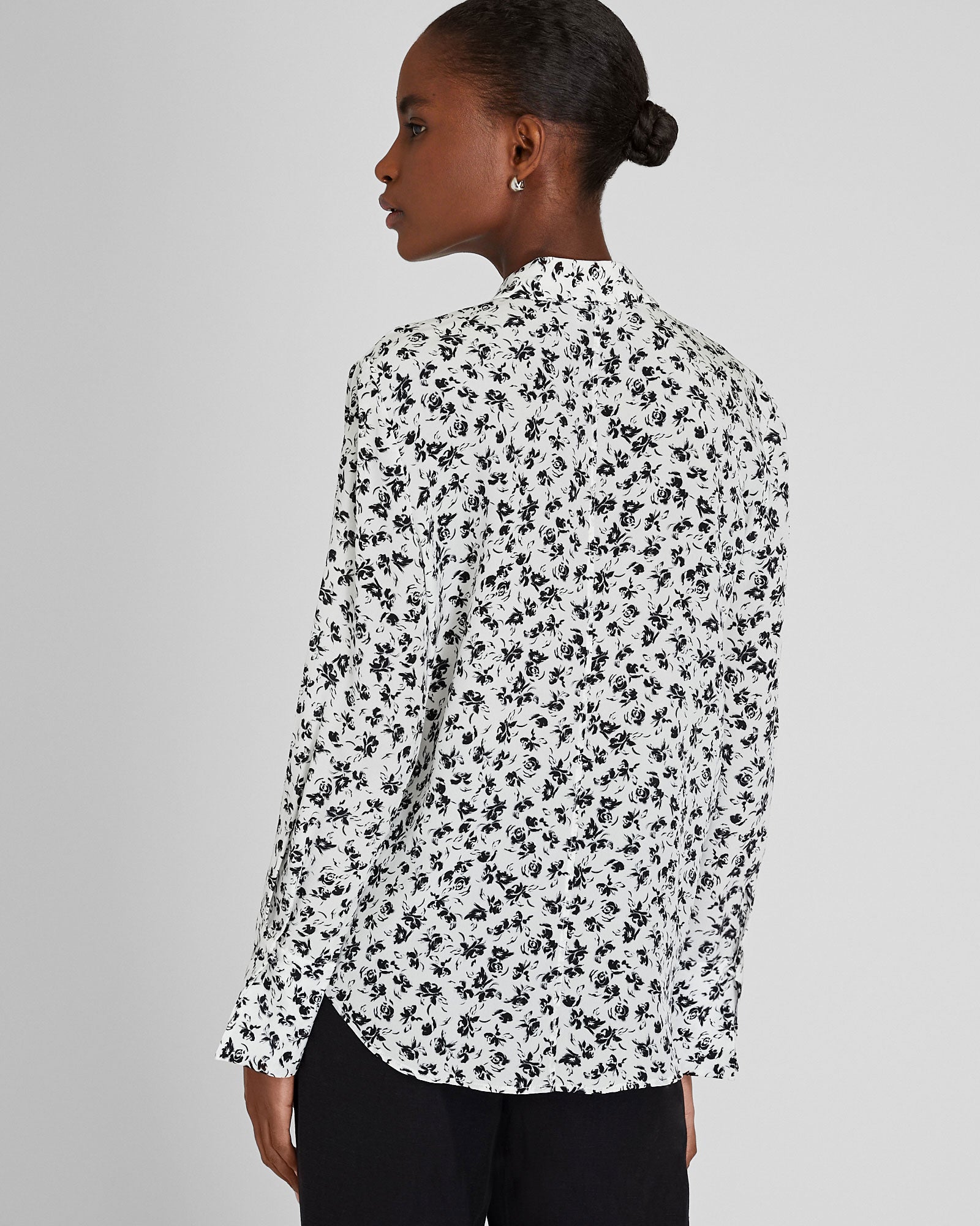 CLUB MONACO - Printed Helek Silk Shirt - White-Black