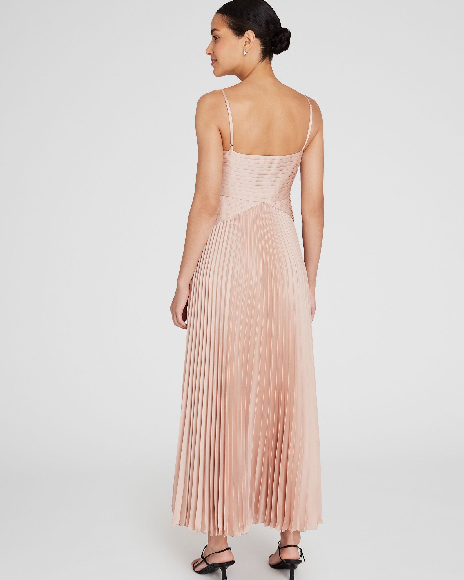 CLUB MONACO - Pleated Occasion Maxi Dress - Pink