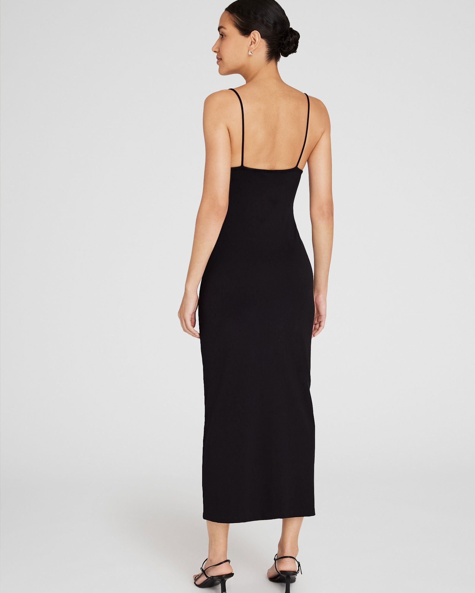 CLUB MONACO - Robe ajustée à col carré - Noir