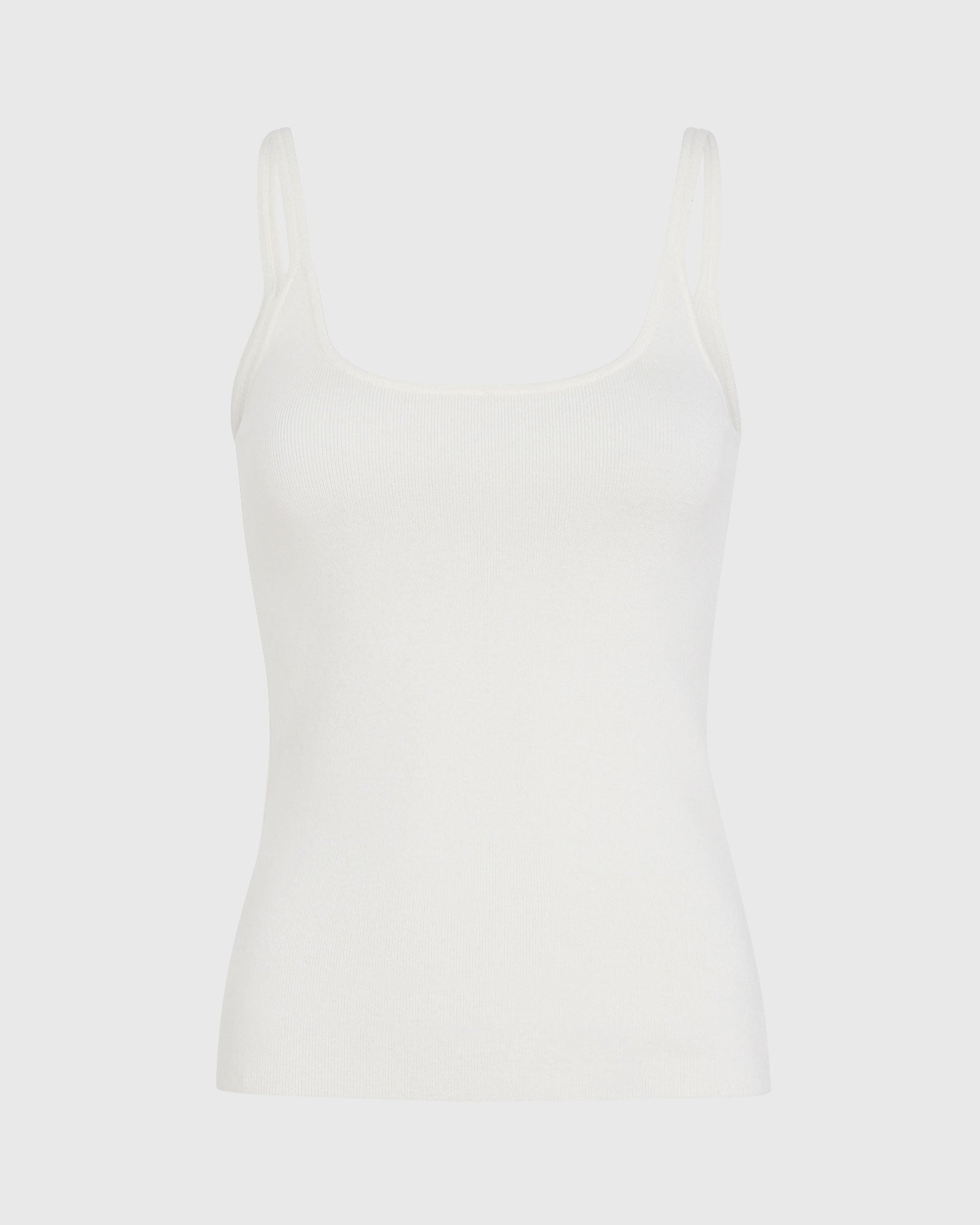 CLUB MONACO - Débardeur côtelé en mérinos - Ivoire