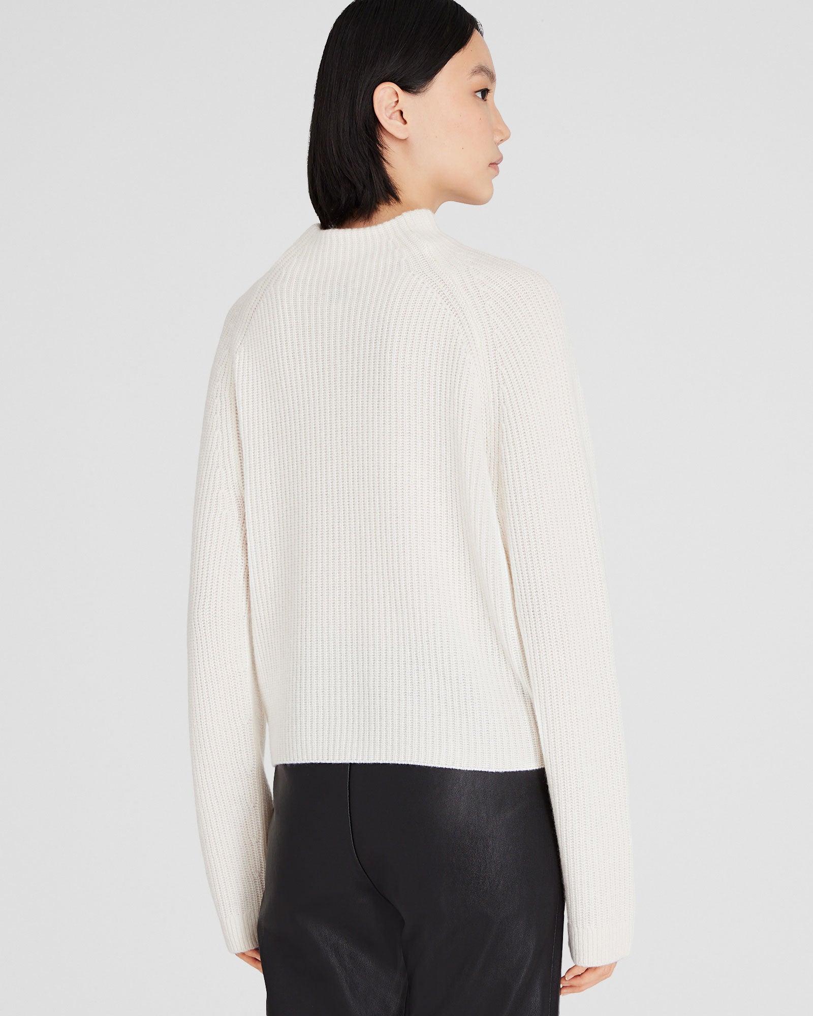 CLUB MONACO - Chandail court en cachemire - Ivoire