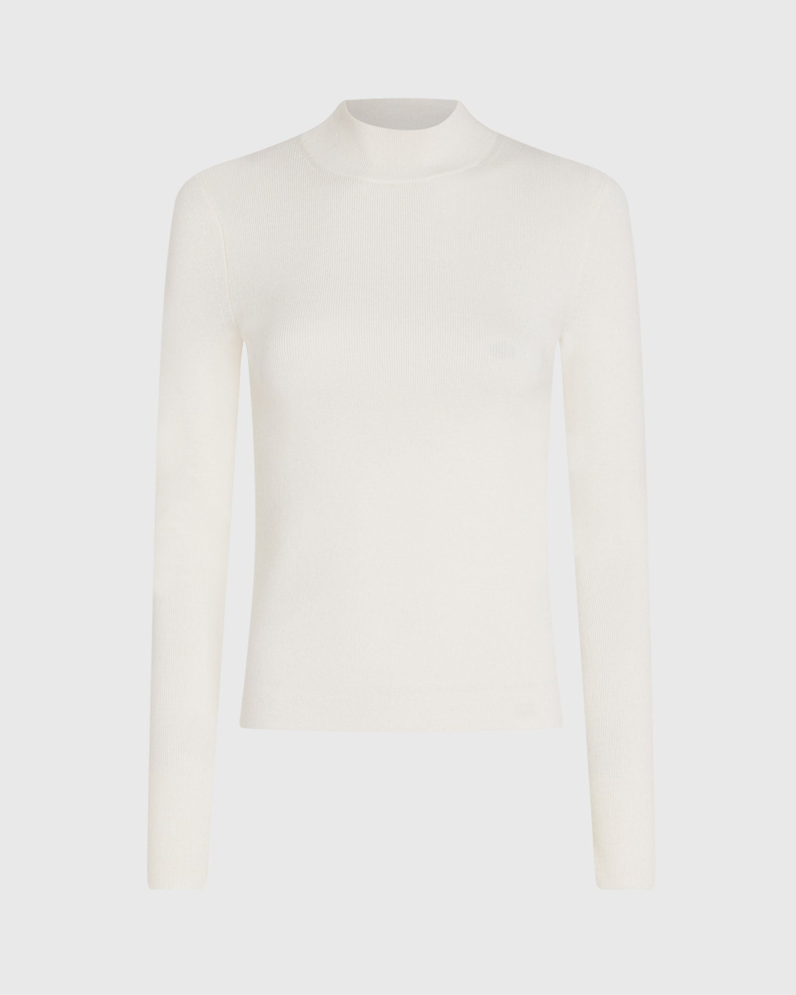 CLUB MONACO - Merino Rib Mockneck Sweater - Ivory