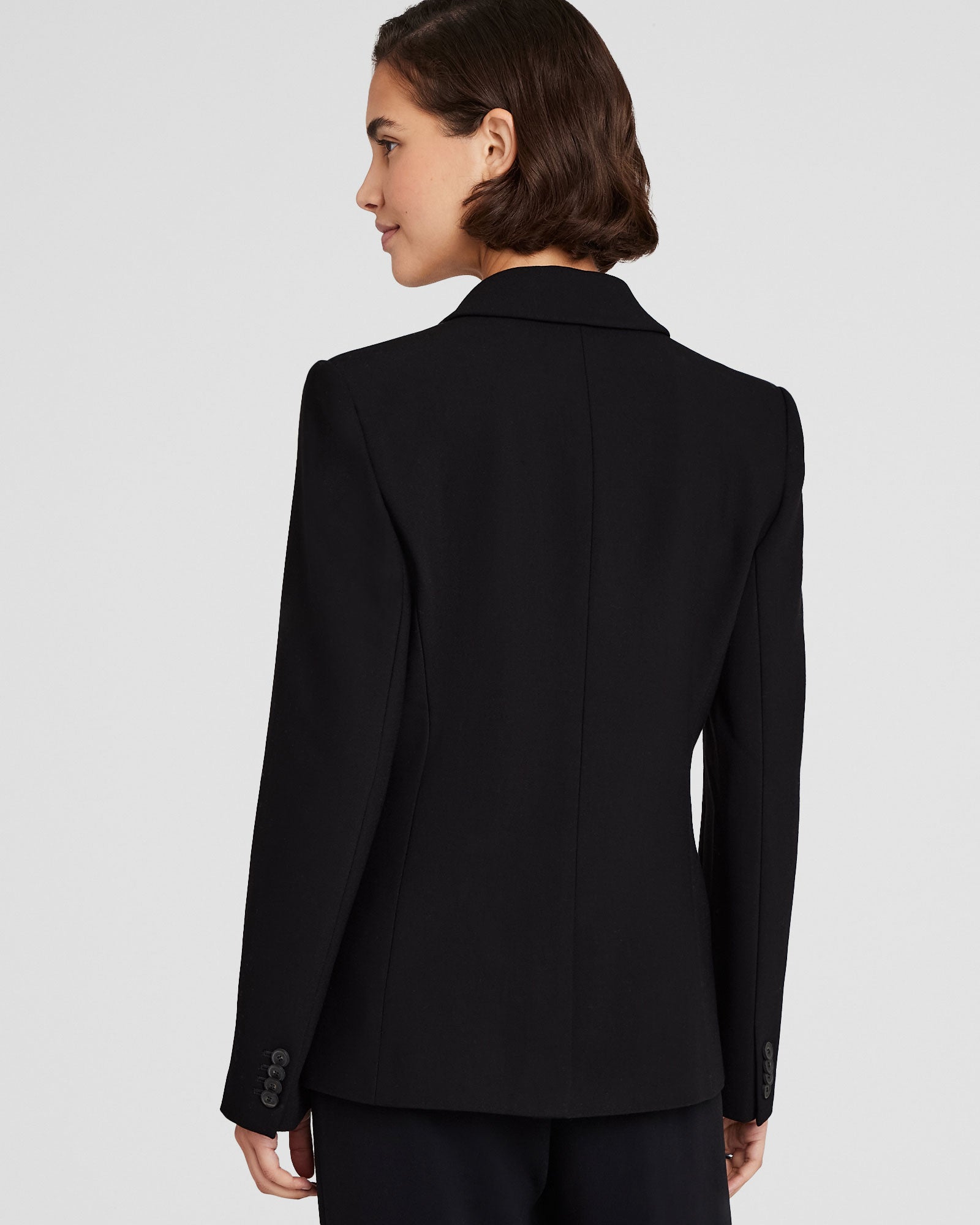 CLUB MONACO - Double-Breasted Cutaway Blazer - Black
