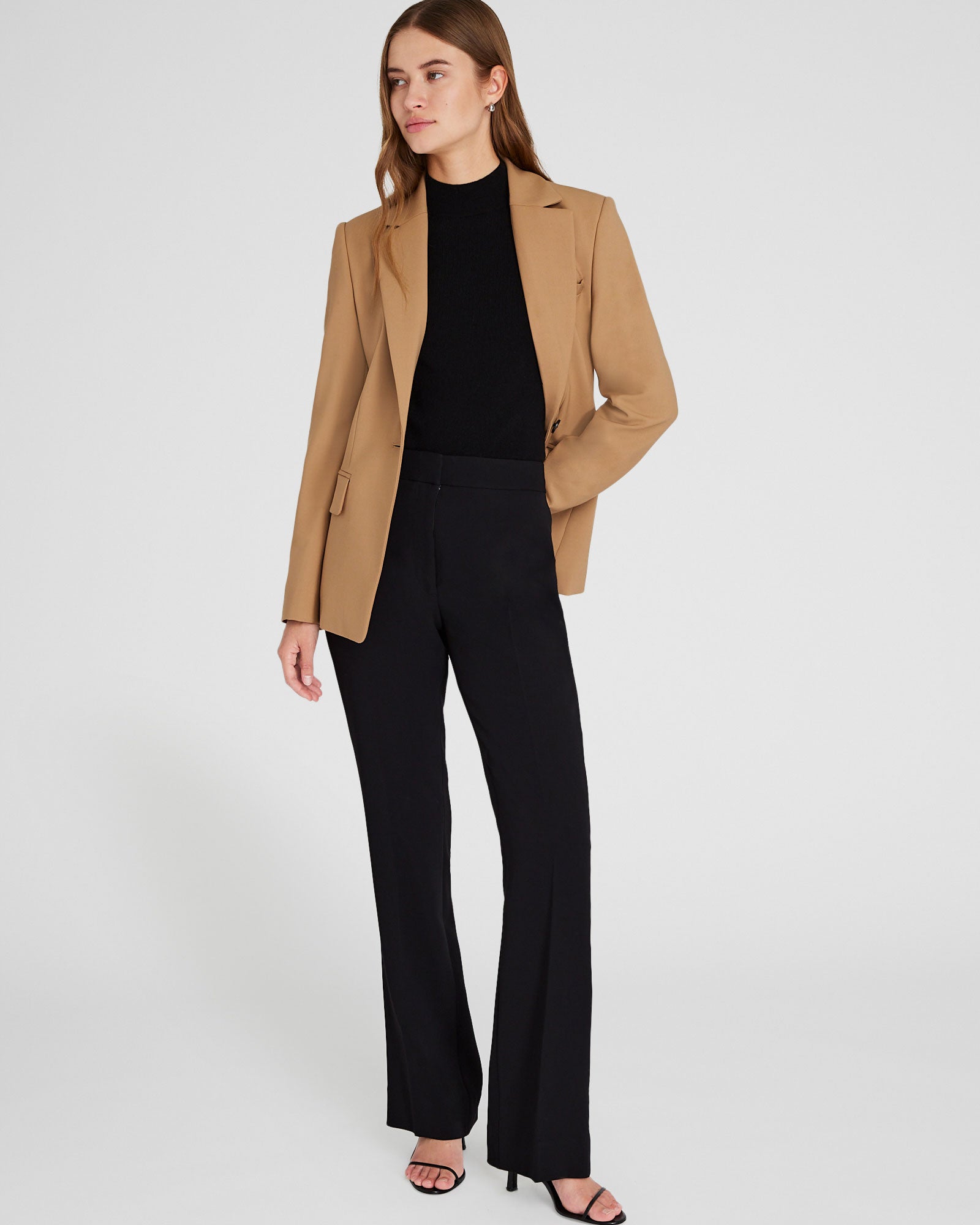 CLUB MONACO - Slim Stretch-Crepe Trouser - Black