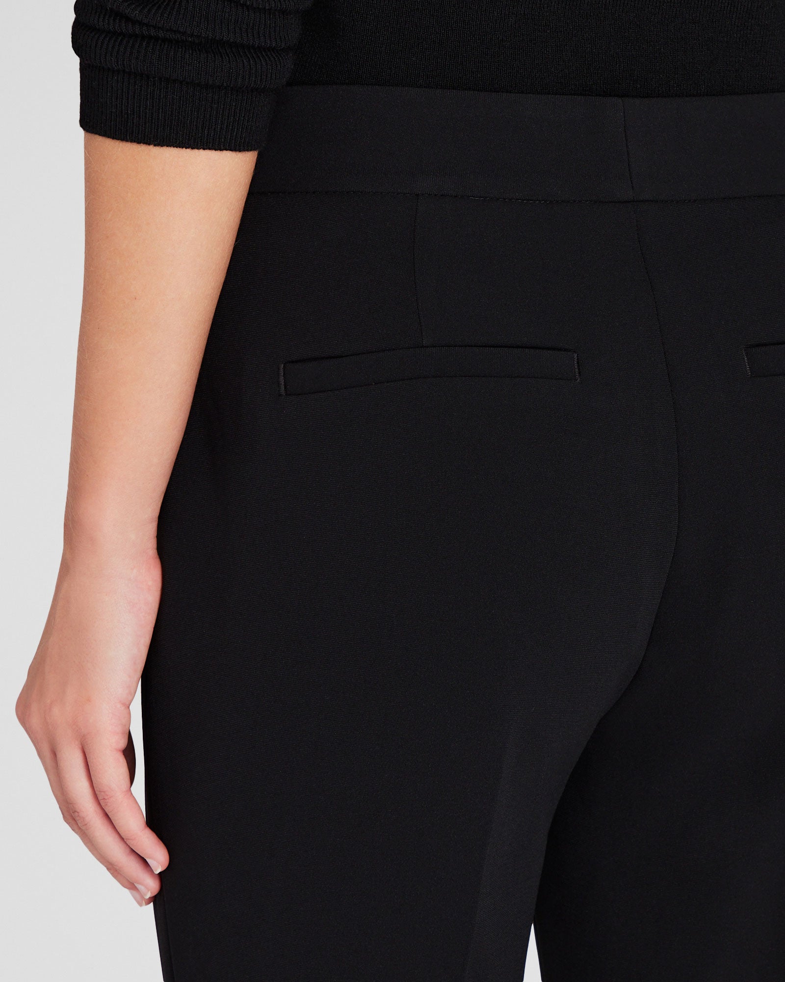 CLUB MONACO - Slim Stretch-Crepe Trouser - Black