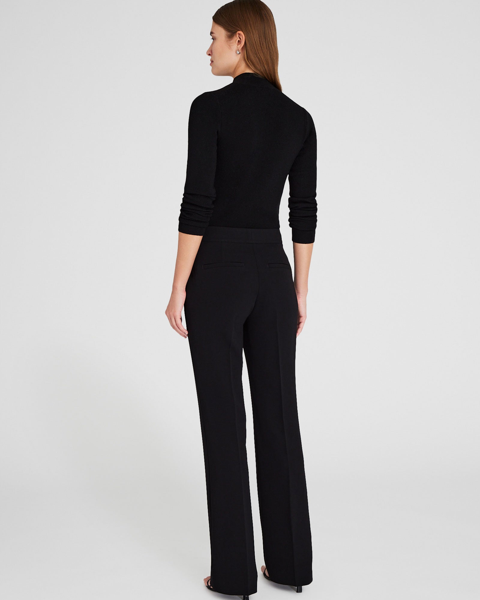 CLUB MONACO - Slim Stretch-Crepe Trouser - Black