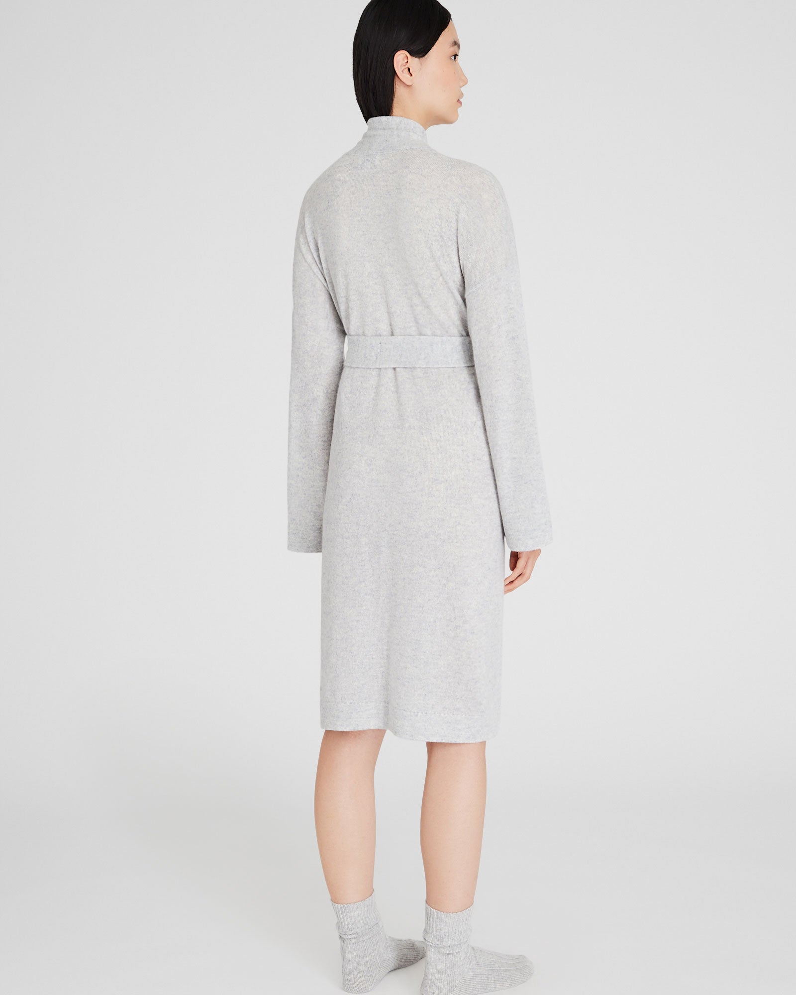 CLUB MONACO - Cashmere Robe - Light Heather Grey