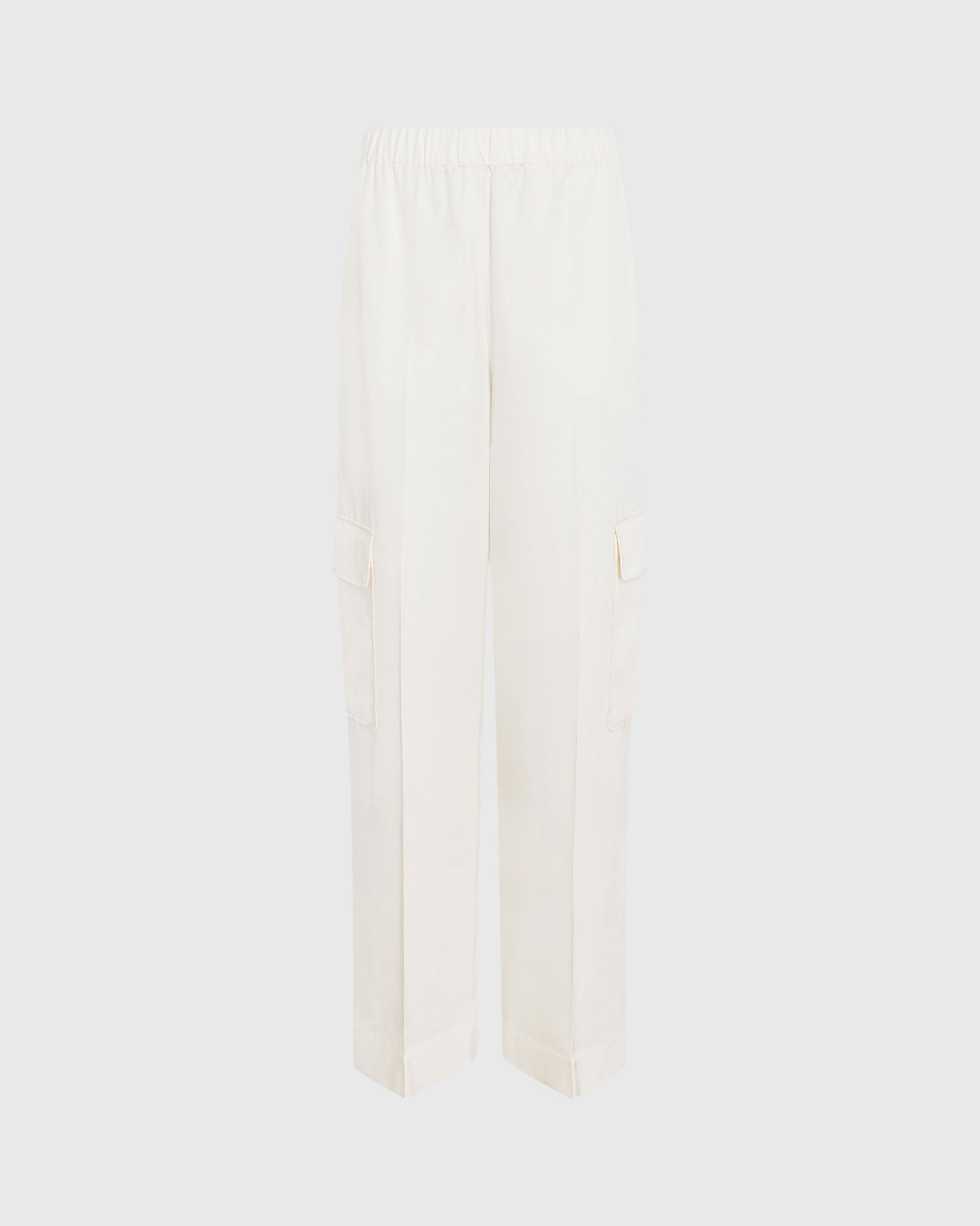 CLUB MONACO - Silk Cargo Pant - Off White