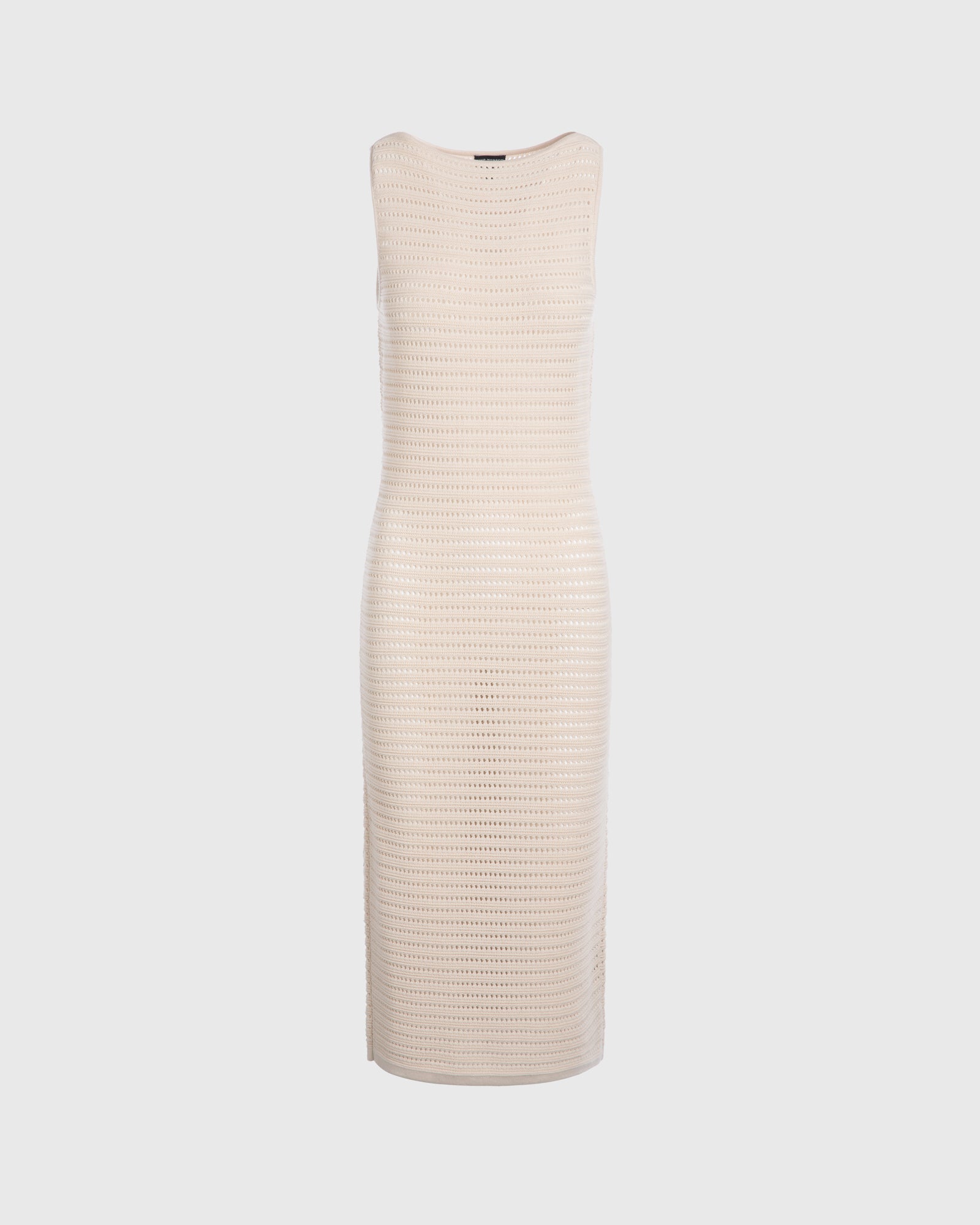 CLUB MONACO - Open Stitch Boatneck Midi Sweater Dress - Ivory