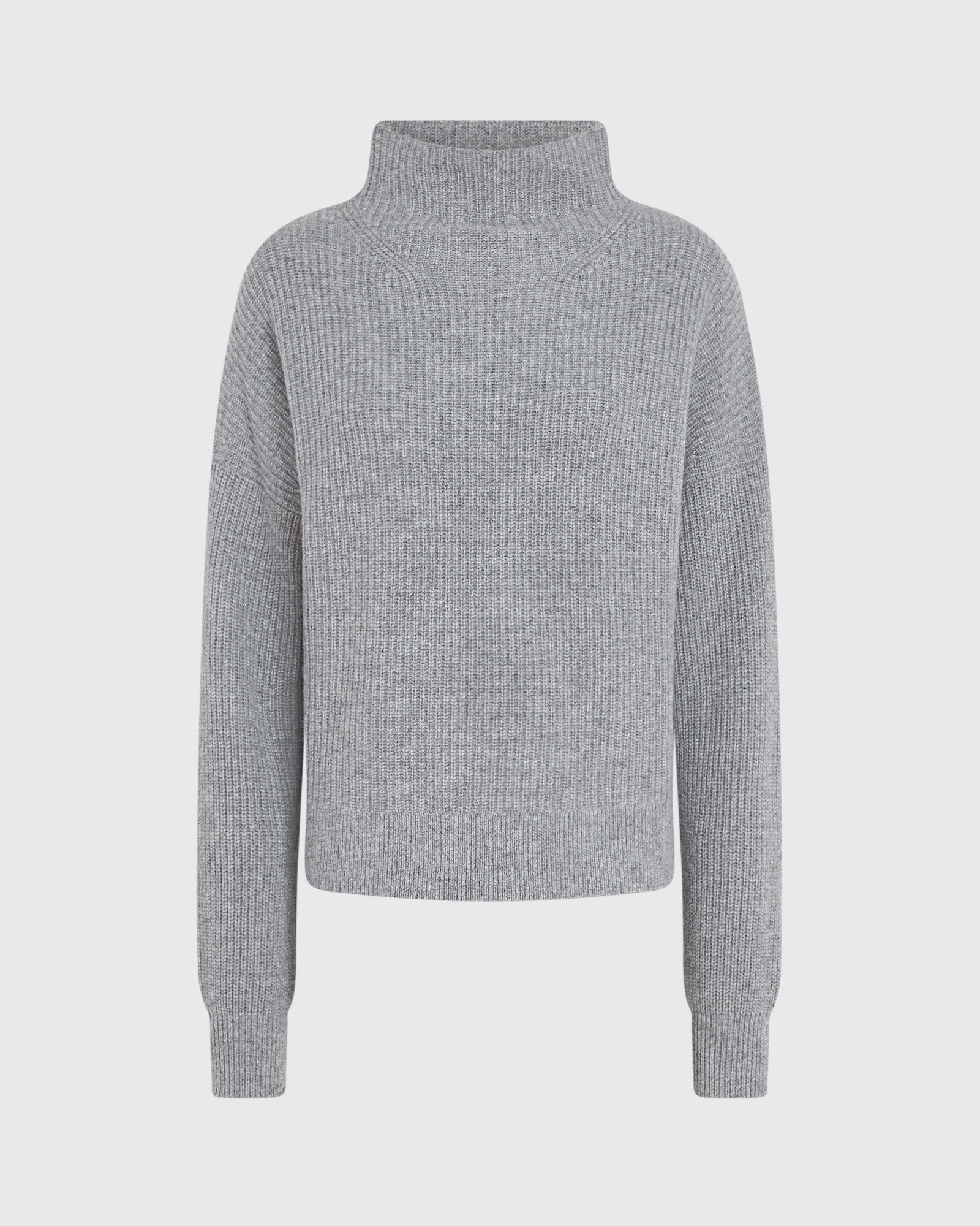 CLUB MONACO - Cashmere Mockneck Sweater - Medium Heather Grey