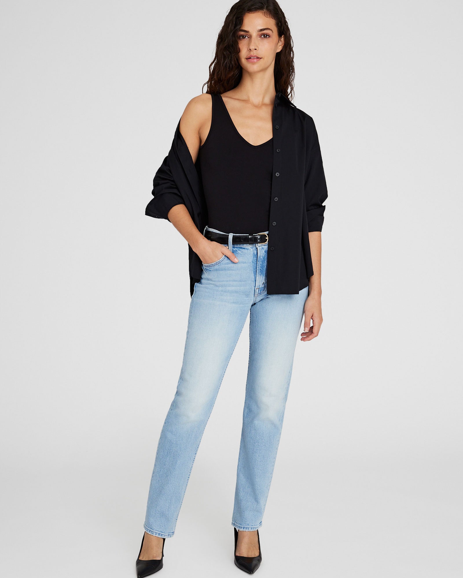 CLUB MONACO - MOTHER SMARTY PANTS - Jean clair